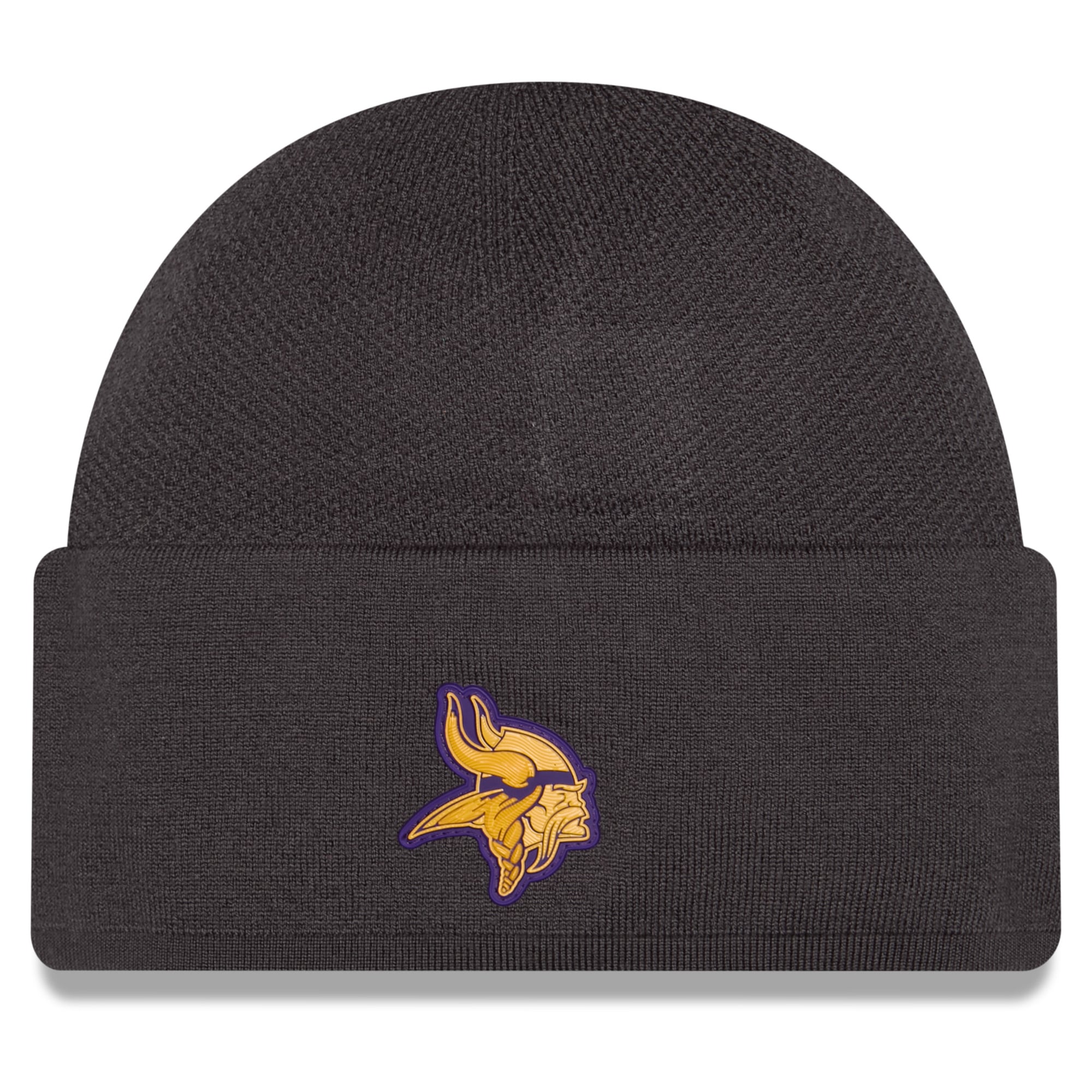 Men's New Era Charcoal Minnesota Vikings 2026 Sideline Cold Weather  Skully Knit Hat