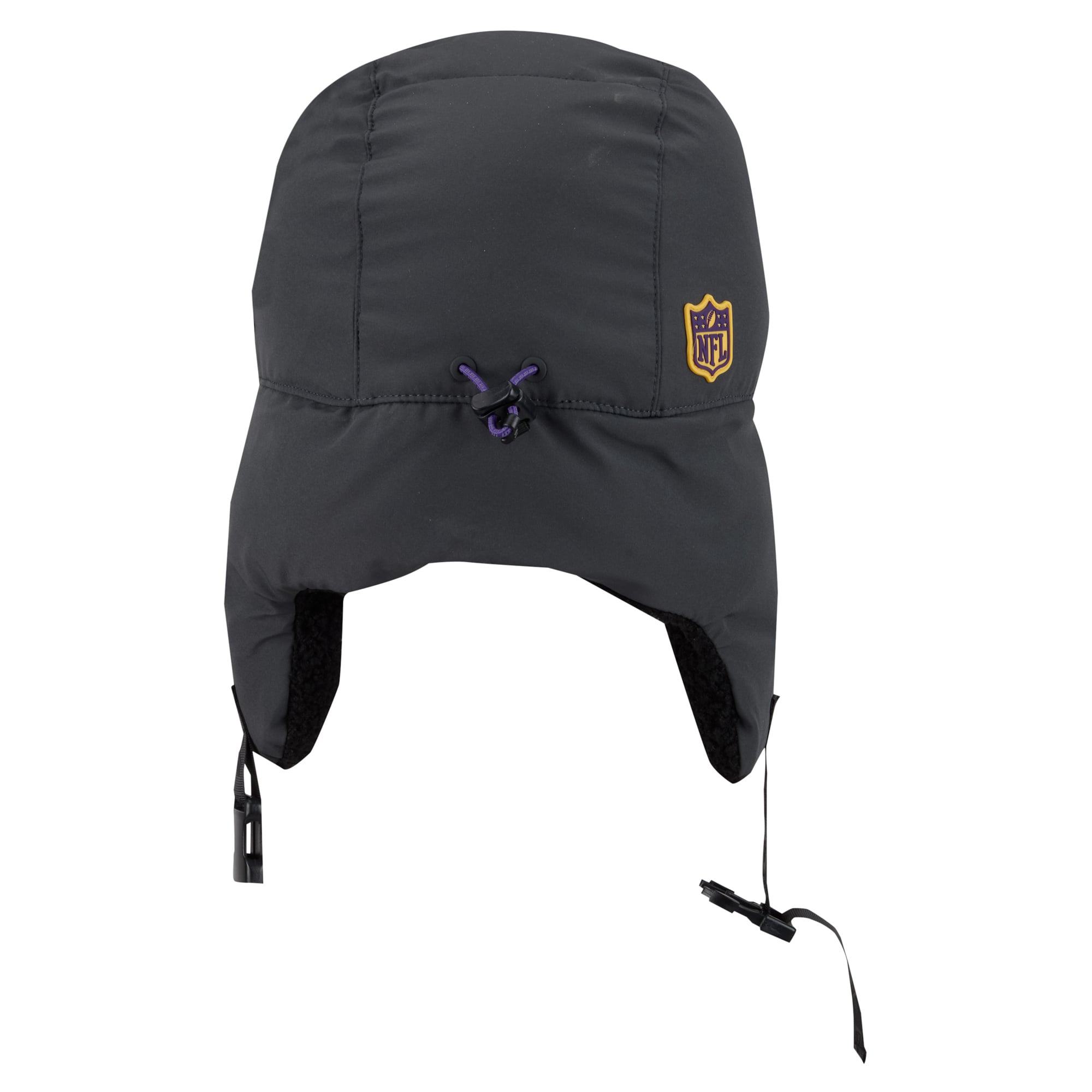 Casquette trappeur New Era anthracite Minnesota Vikings 2026 pour homme