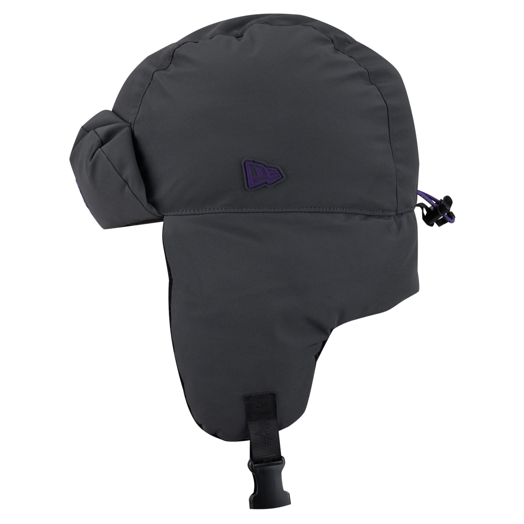 Casquette trappeur New Era anthracite Minnesota Vikings 2026 pour homme