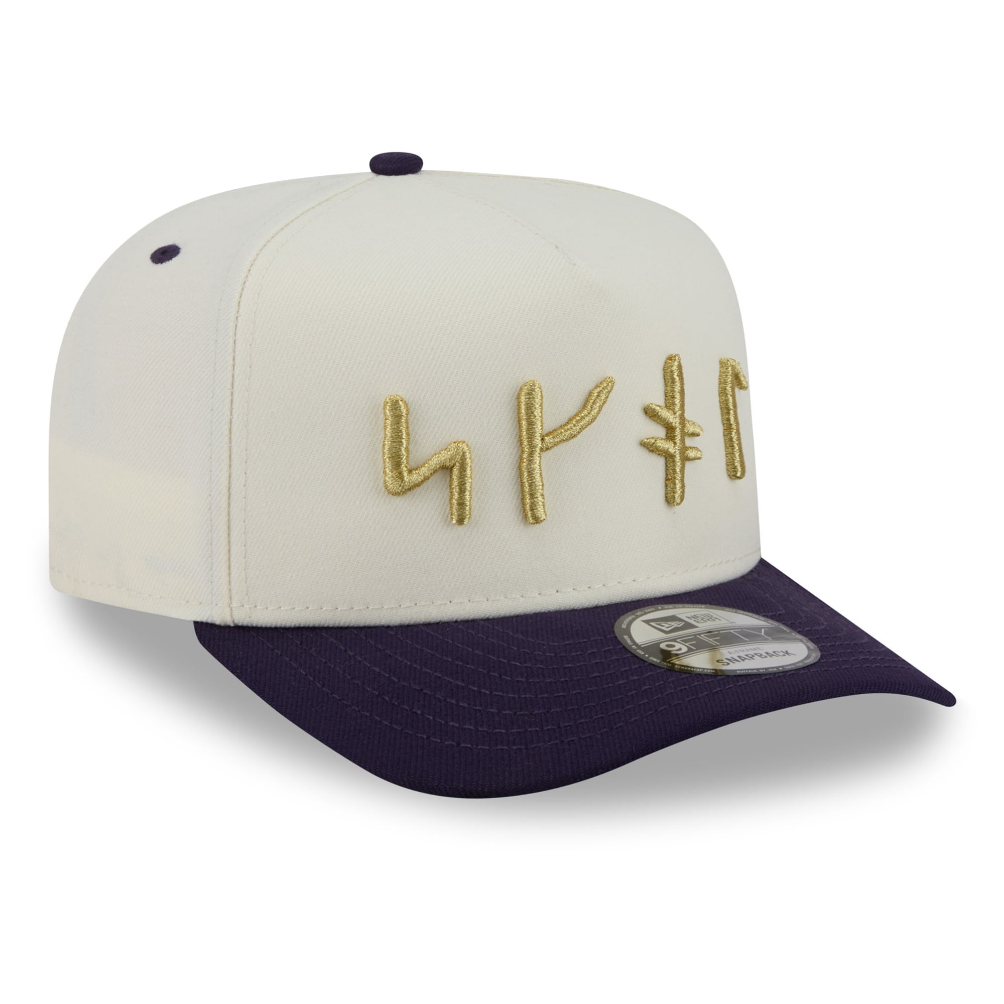 Men's New Era Cream Minnesota Vikings 2026 Rivalries Collection Fan Pack A-Frame 9FIFTY Snapback Hat
