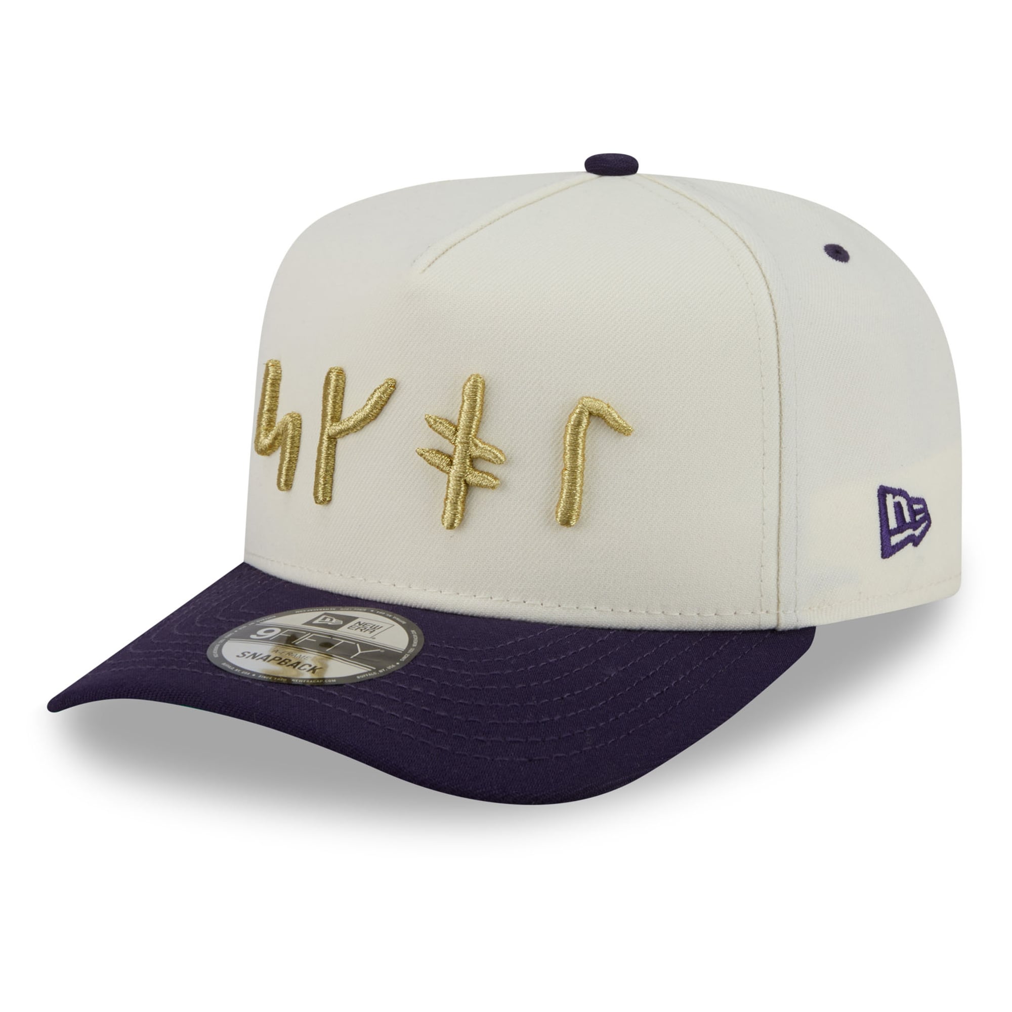 Men's New Era Cream Minnesota Vikings 2026 Rivalries Collection Fan Pack A-Frame 9FIFTY Snapback Hat