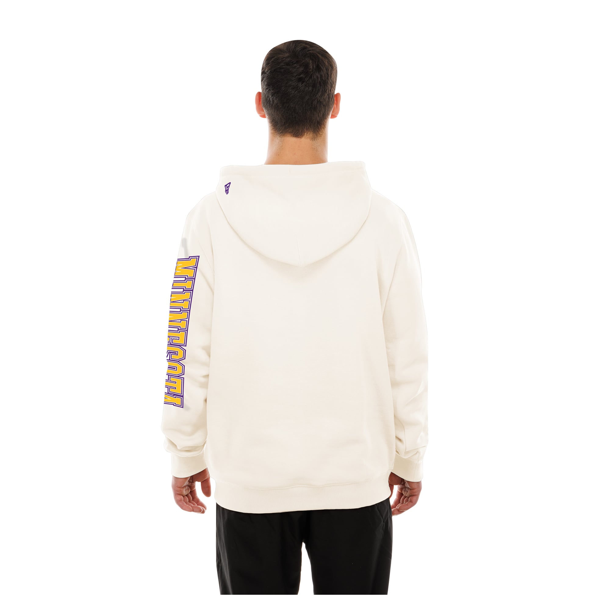 Men's New Era  Cream Minnesota Vikings Dune Dust Hoodie