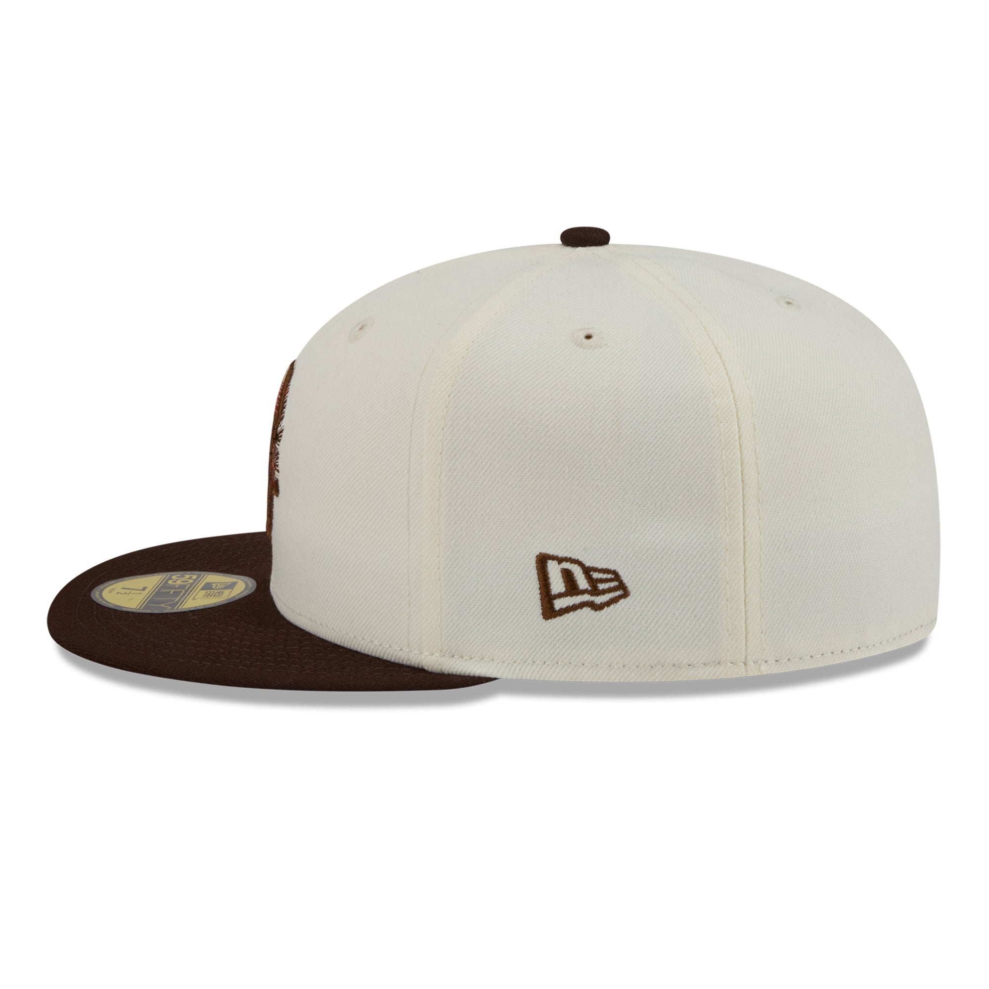 Men's New Era Cream/Brown Minnesota Vikings Pumpkin Spice 59FIFTY Fitted Hat