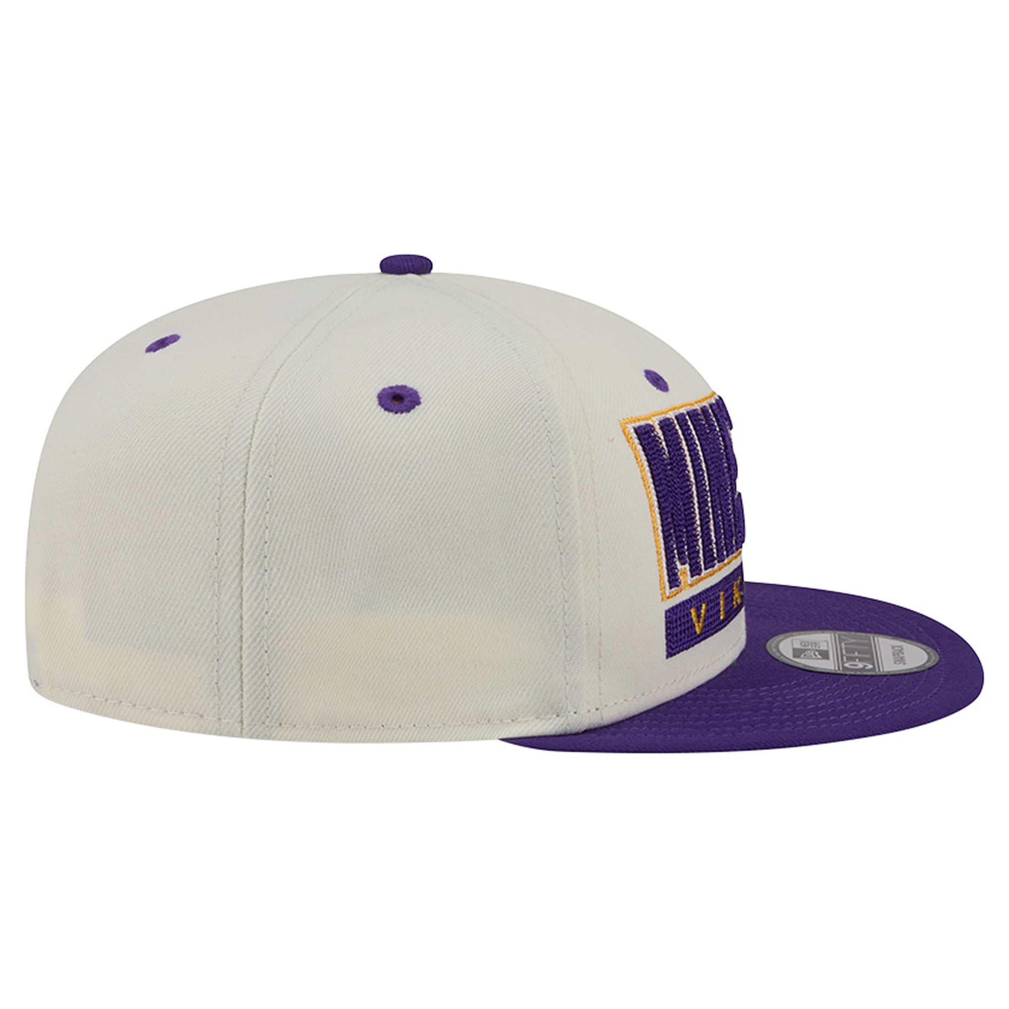 Casquette snapback New Era Classic 9FIFTY crème/violette Minnesota Vikings pour homme