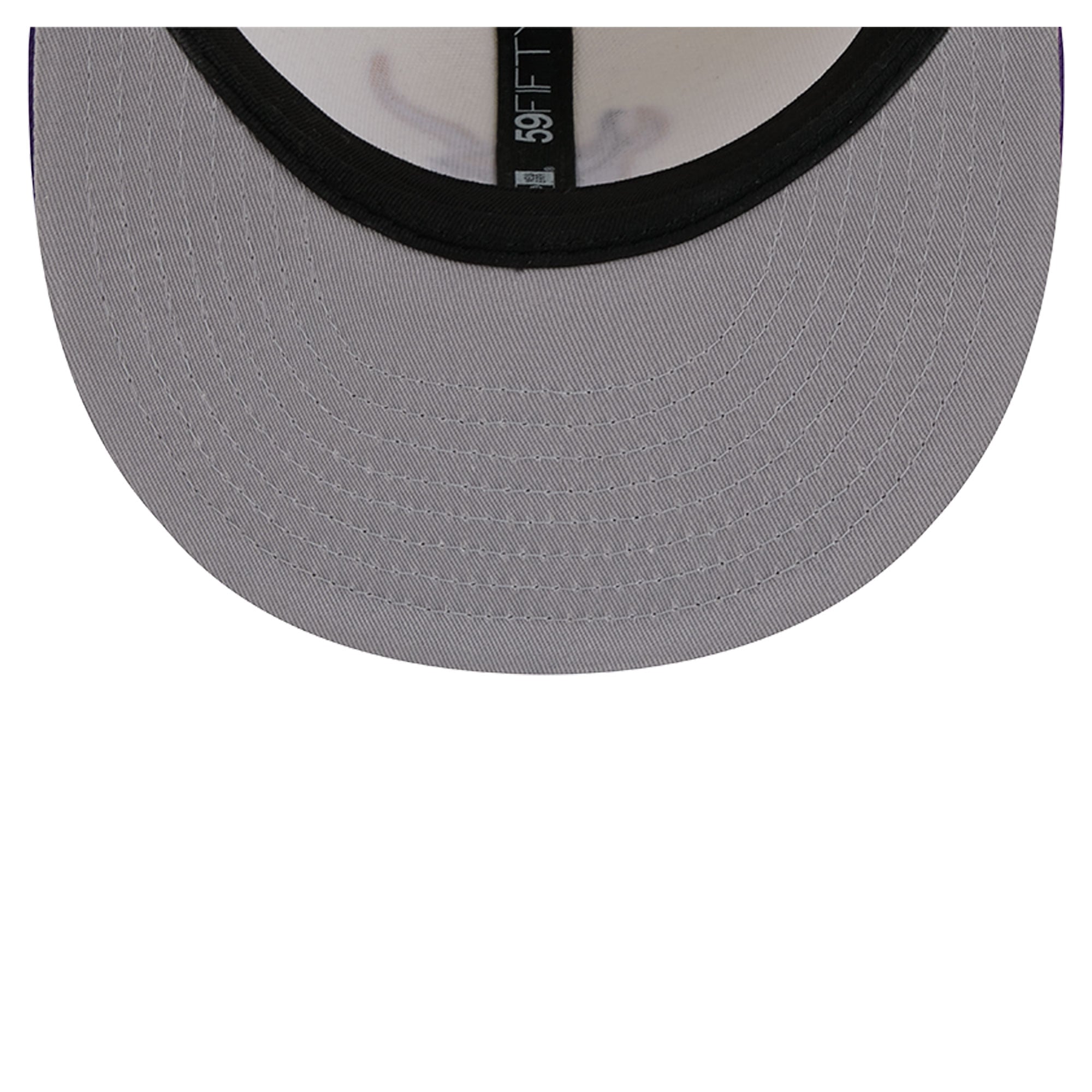 Casquette ajustée New Era Deceptor 59FIFTY crème/violette pour homme, Minnesota Vikings