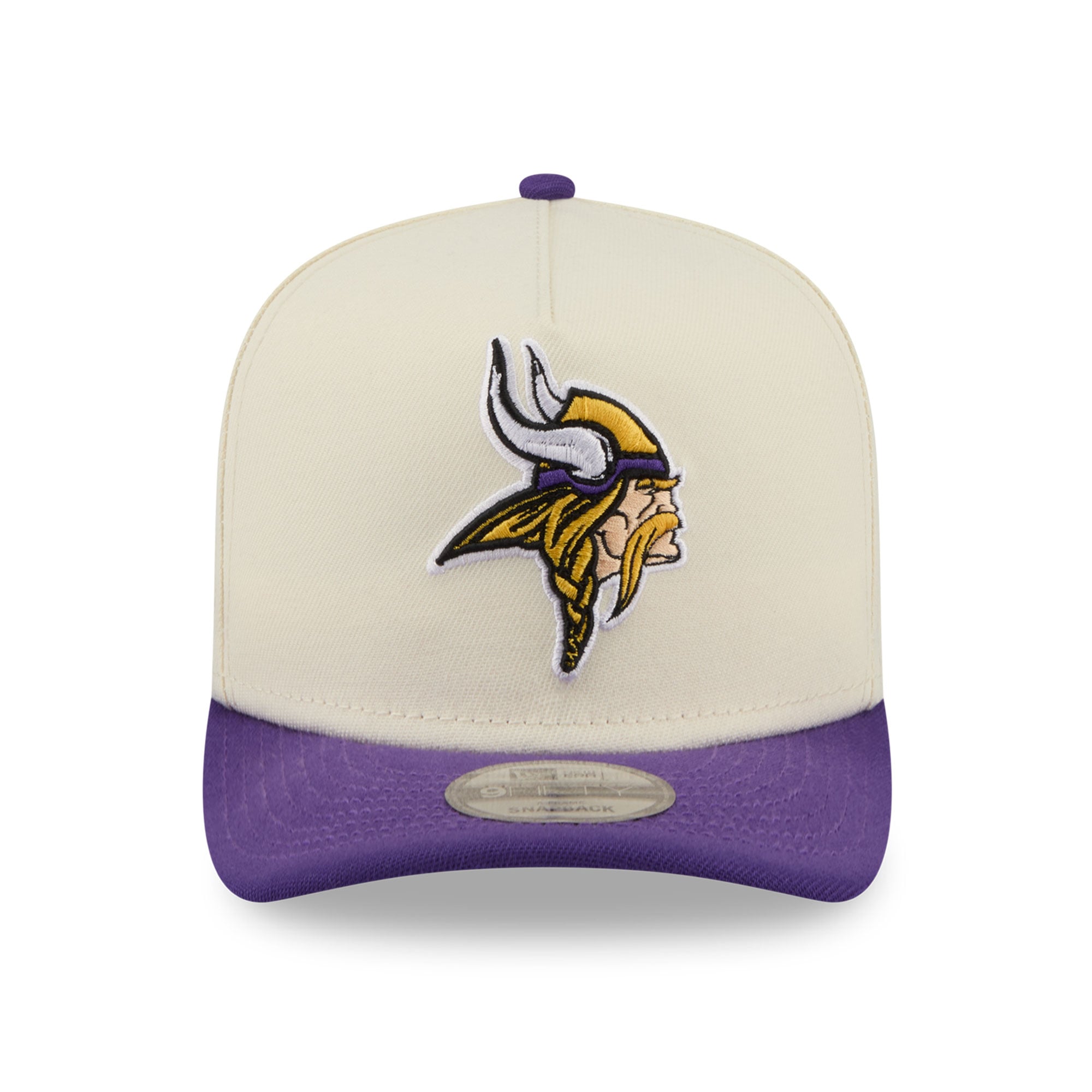 Casquette snapback New Era 9FIFTY crème/violette Minnesota Vikings pour homme