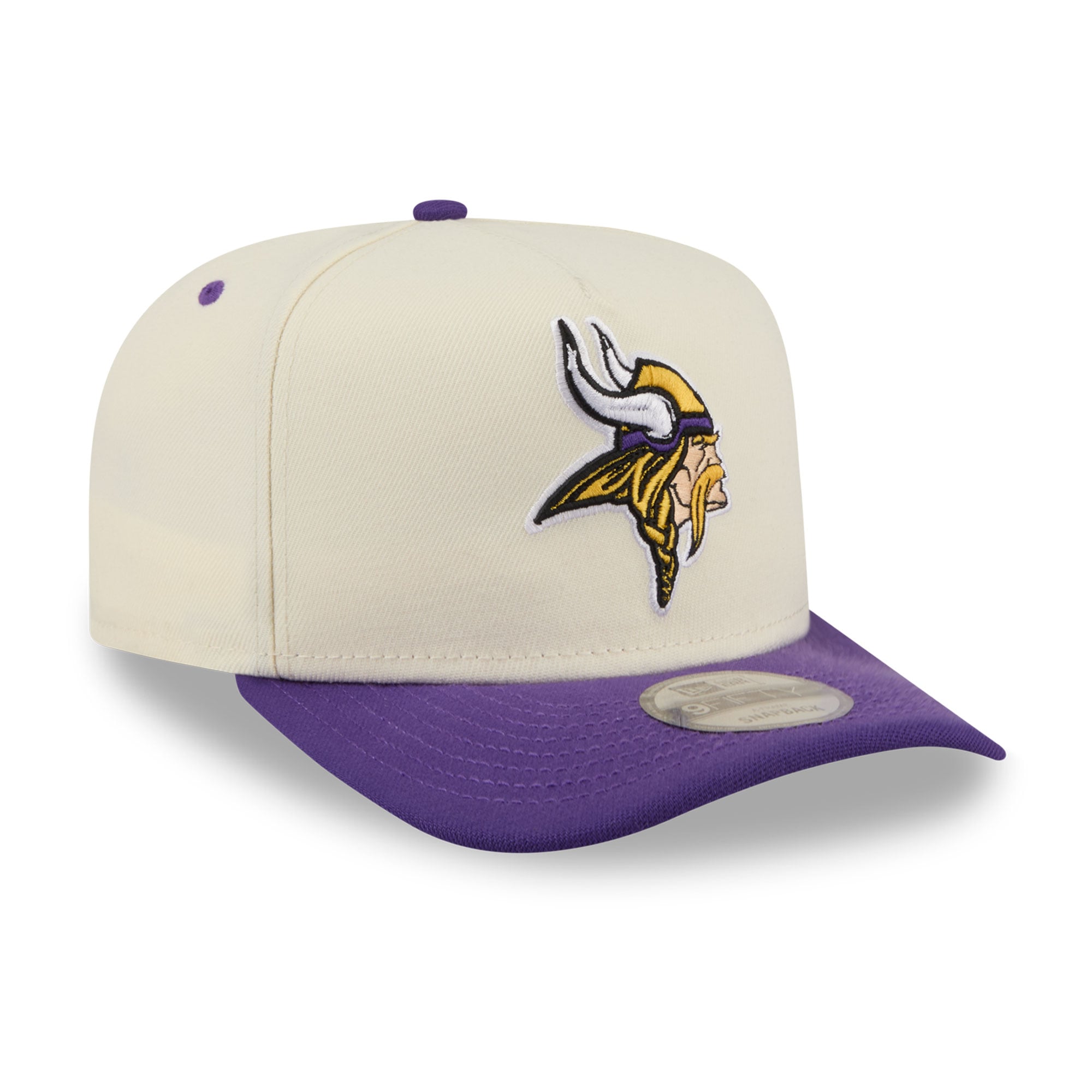 Casquette snapback New Era 9FIFTY crème/violette Minnesota Vikings pour homme