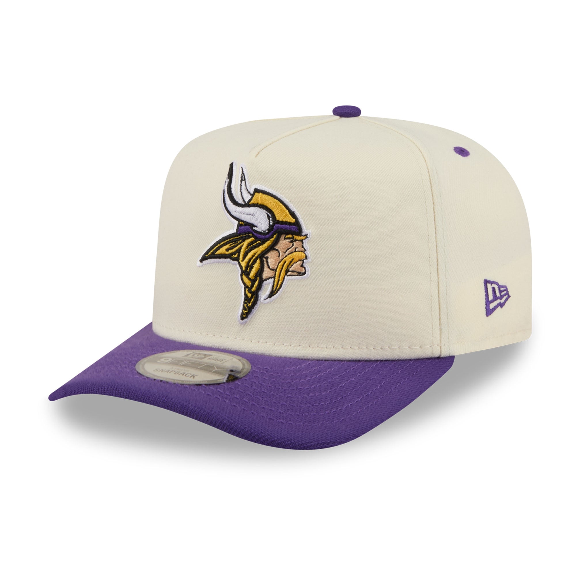 Casquette snapback New Era 9FIFTY crème/violette Minnesota Vikings pour homme