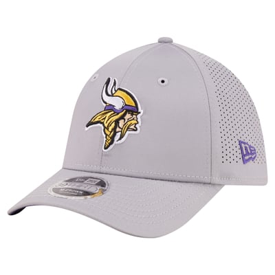 Minnesota Vikings New Era 39THIRTY M-Crown Stretch Hat - Gray