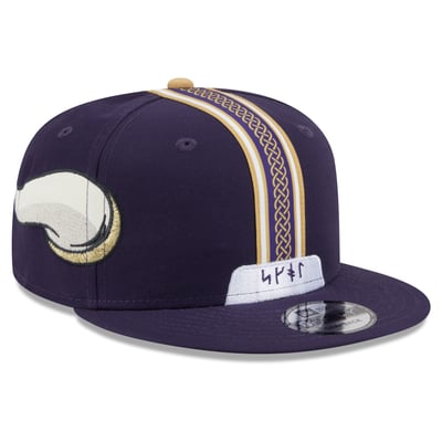 Minnesota Vikings New Era 2026 Rivalries Collection Fan Pack Helmet 9FIFTY Snapback Hat - Purple
