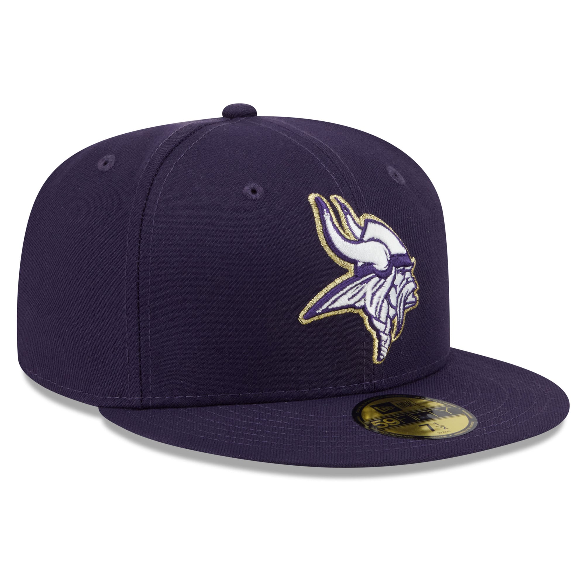 Men's New Era Purple Minnesota Vikings 2026 Rivalries Collection Fan Pack Side Script 59FIFTY Fitted Hat