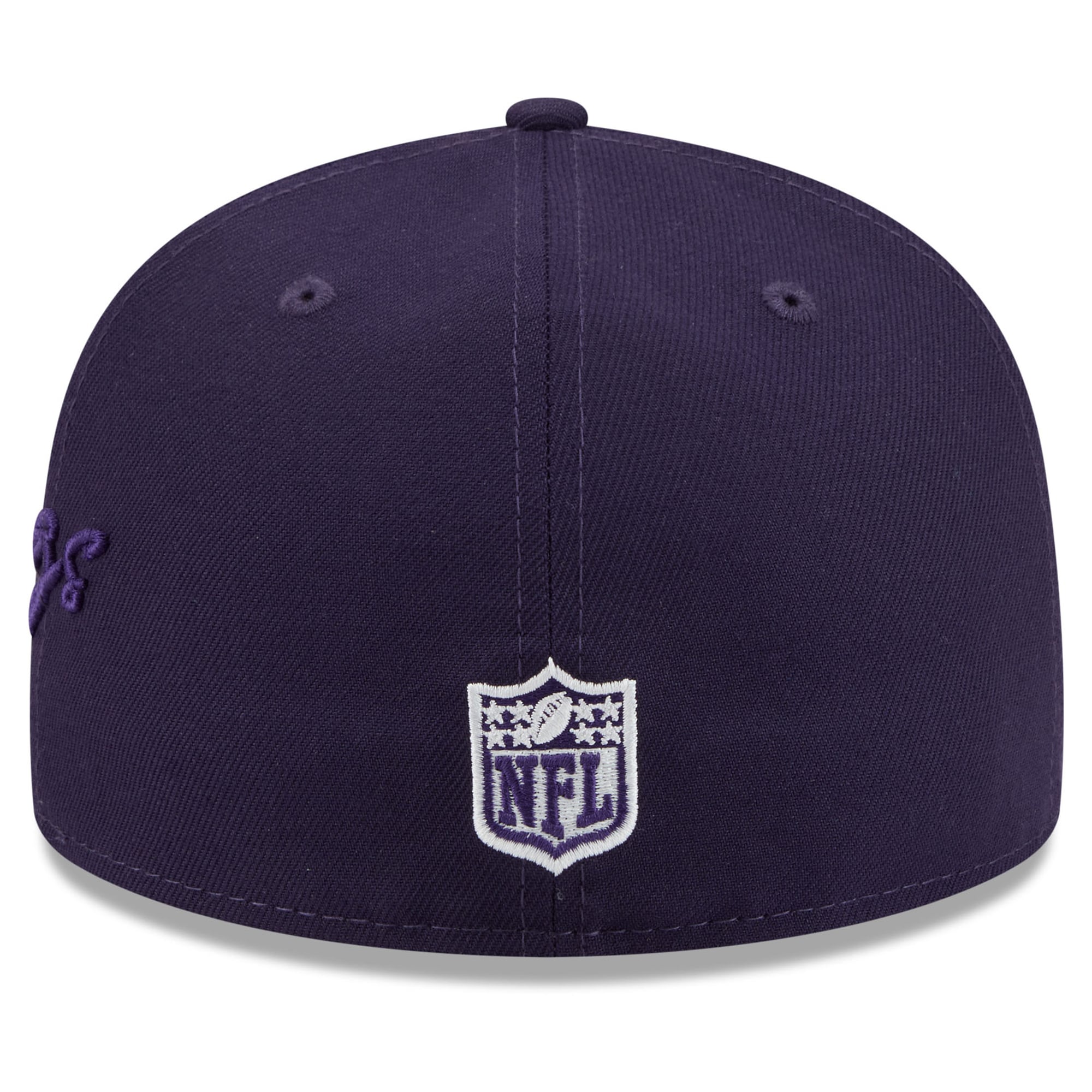 Men's New Era Purple Minnesota Vikings 2026 Rivalries Collection Fan Pack Side Script 59FIFTY Fitted Hat