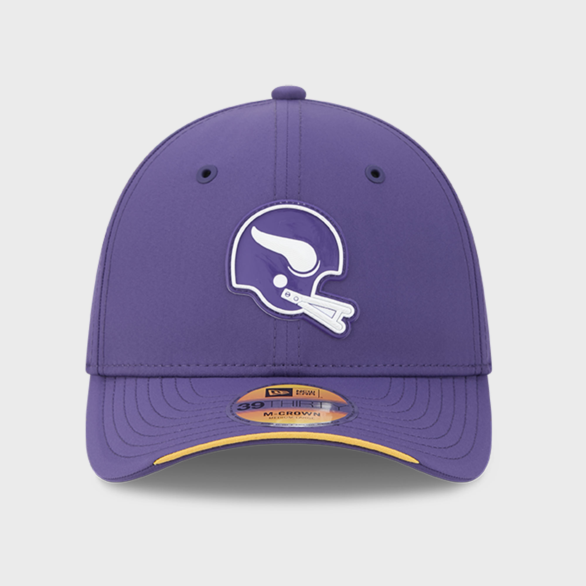 Casquette New Era violette Minnesota Vikings 2026 Sideline Throwback 39THIRTY M-Crown Flex pour homme
