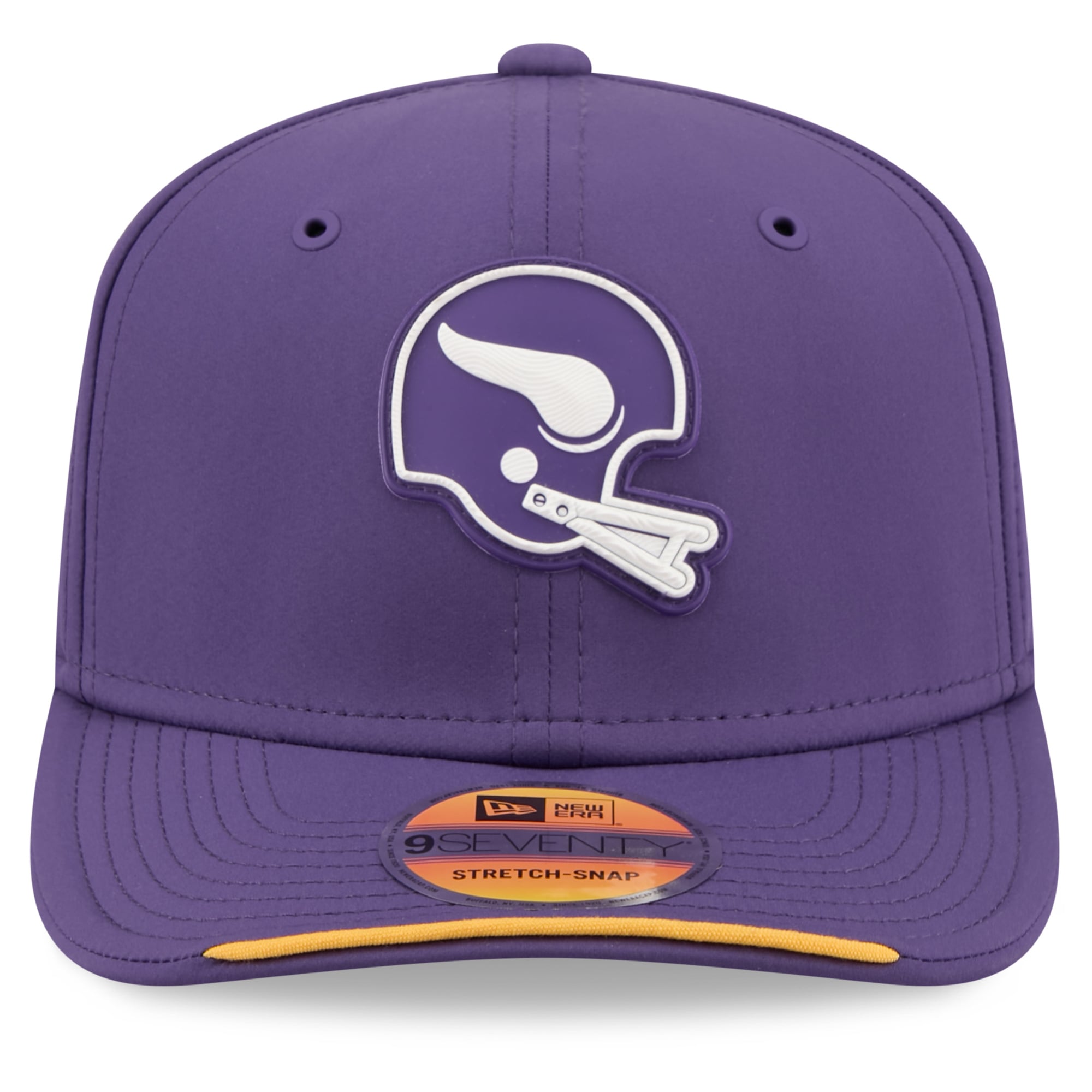 Men's New Era Purple Minnesota Vikings 2026 Sideline Throwback 9SEVENTY Adjustable Hat