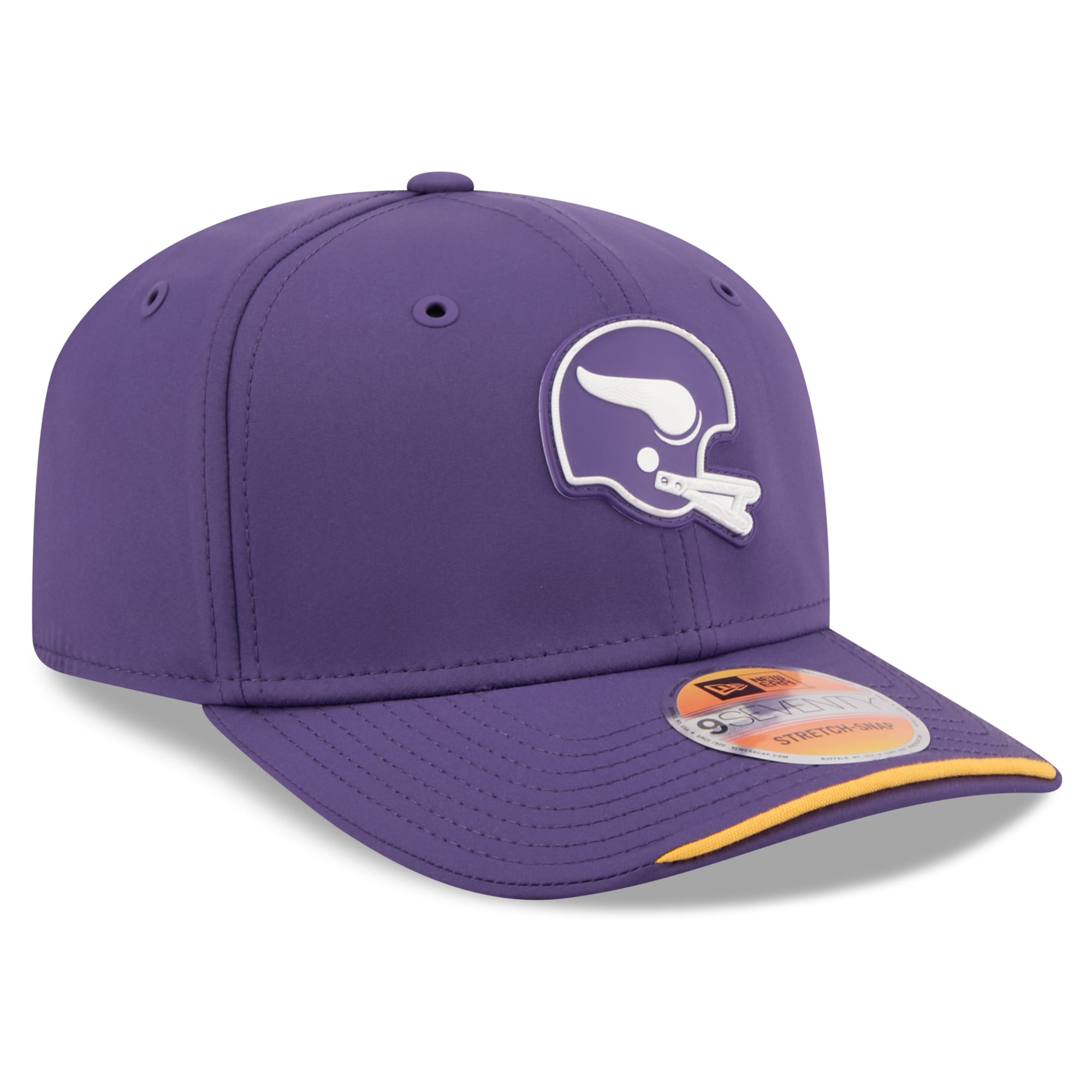 Men's New Era Purple Minnesota Vikings 2026 Sideline Throwback 9SEVENTY Adjustable Hat