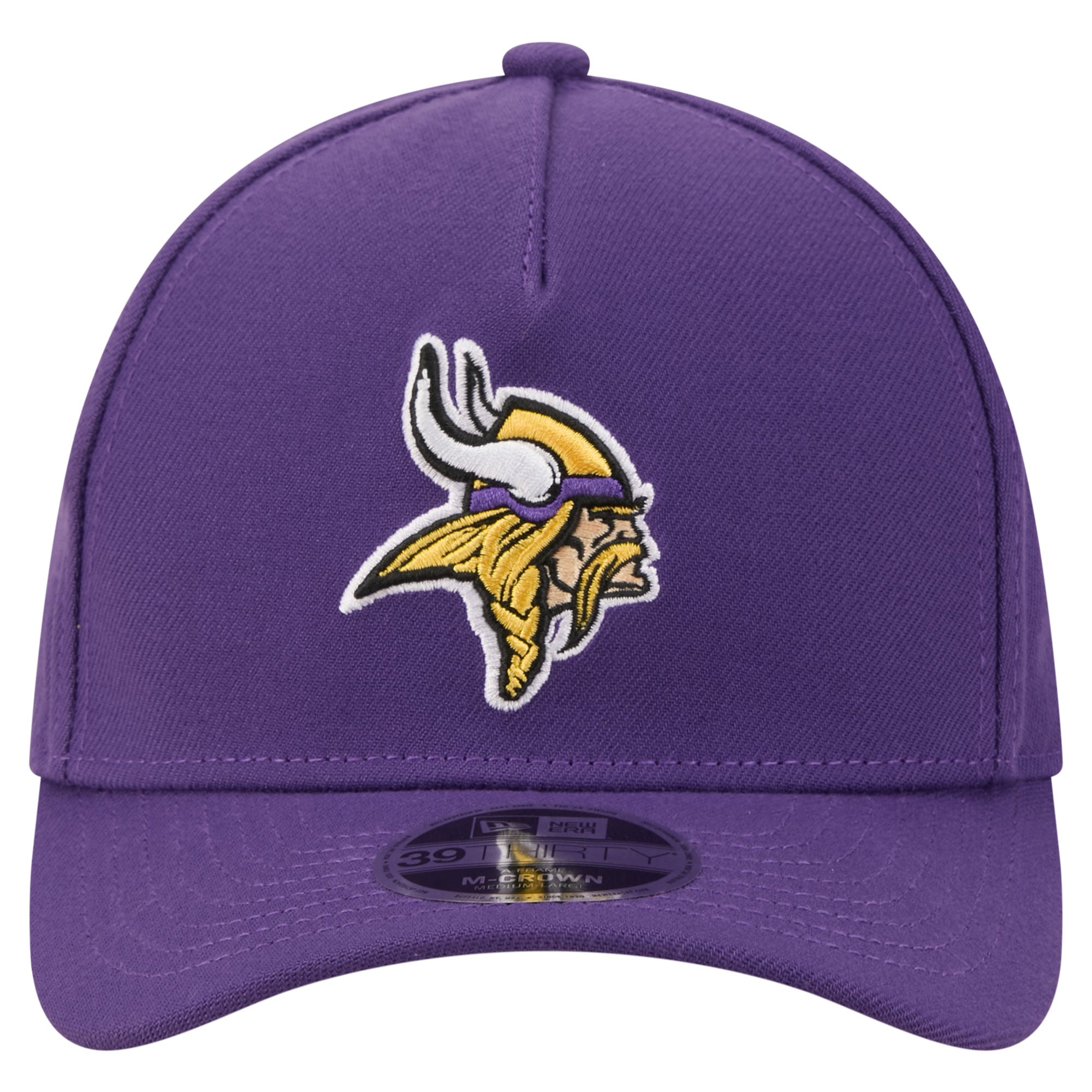 Casquette extensible New Era violette Minnesota Vikings 39THIRTY M-Crown pour homme