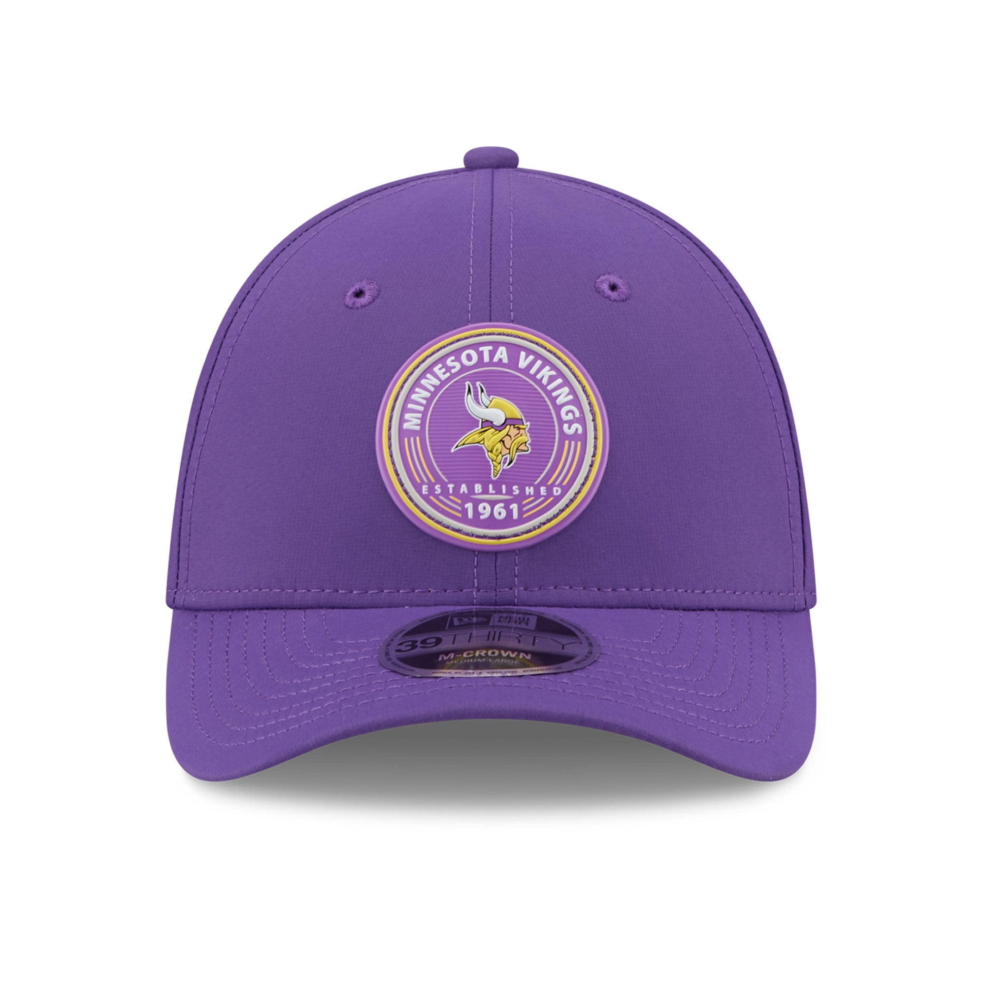 Casquette New Era violette Minnesota Vikings 39THIRTY M-Crown Flex pour homme