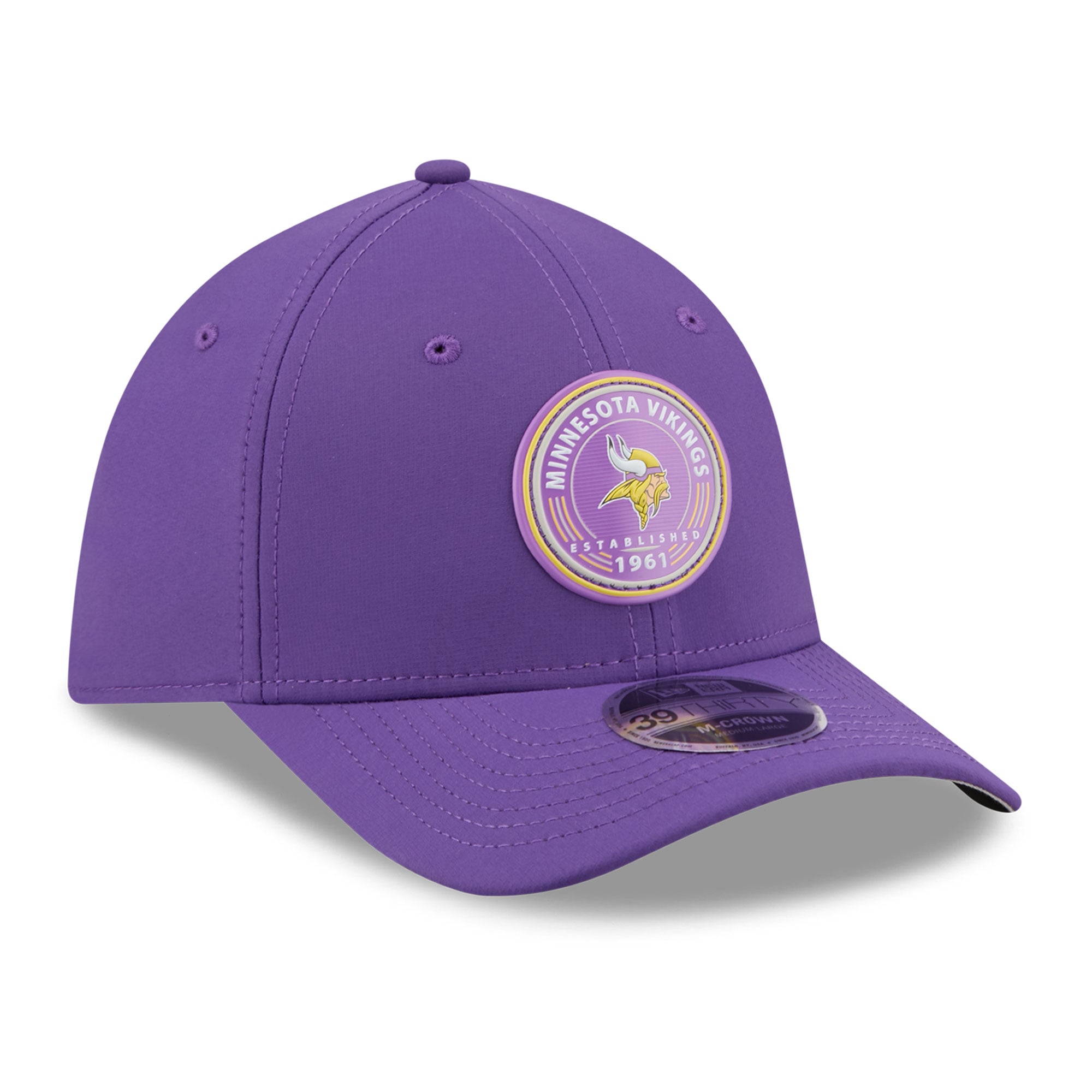 Casquette New Era violette Minnesota Vikings 39THIRTY M-Crown Flex pour homme