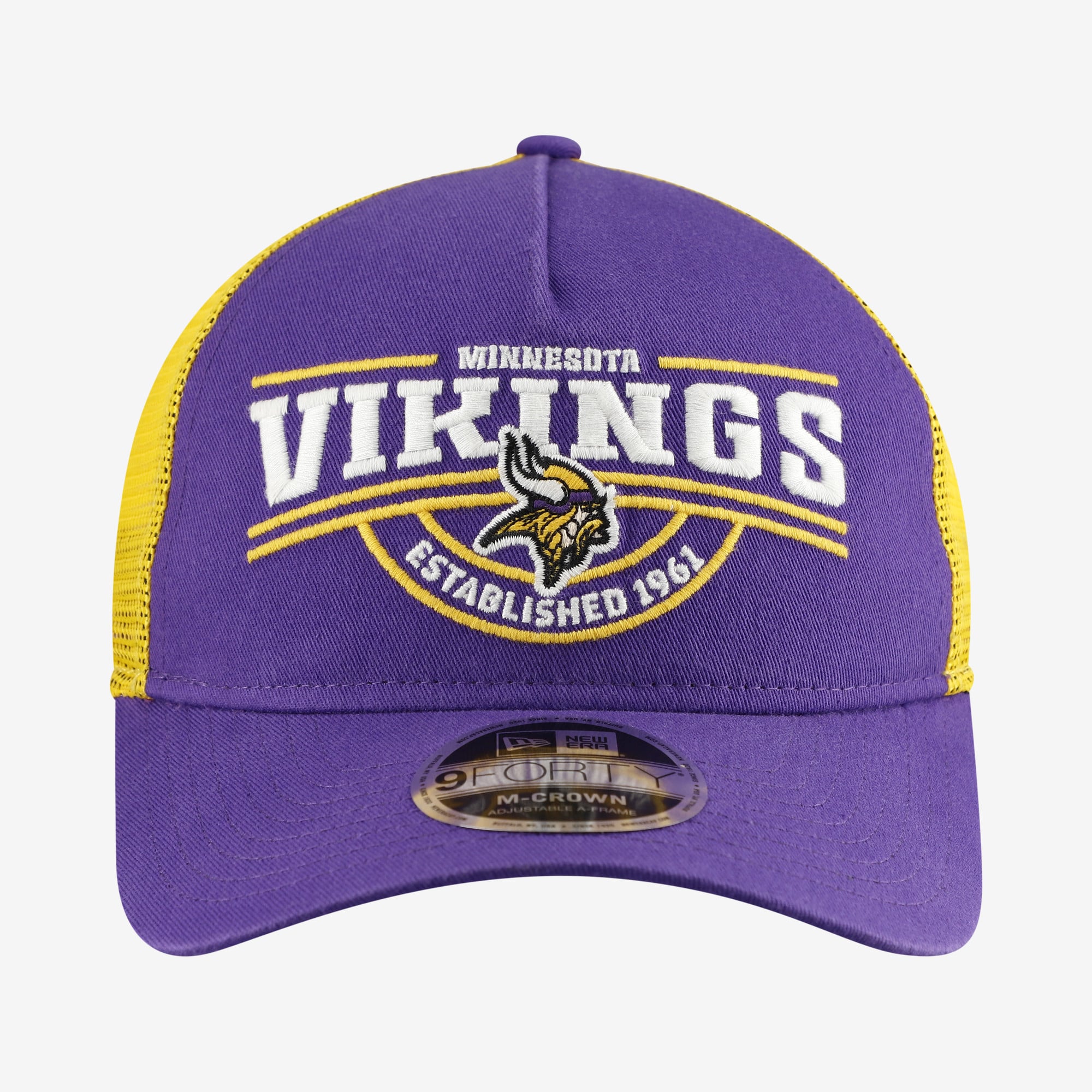 Casquette ajustable New Era violette Minnesota Vikings 9FORTY pour homme