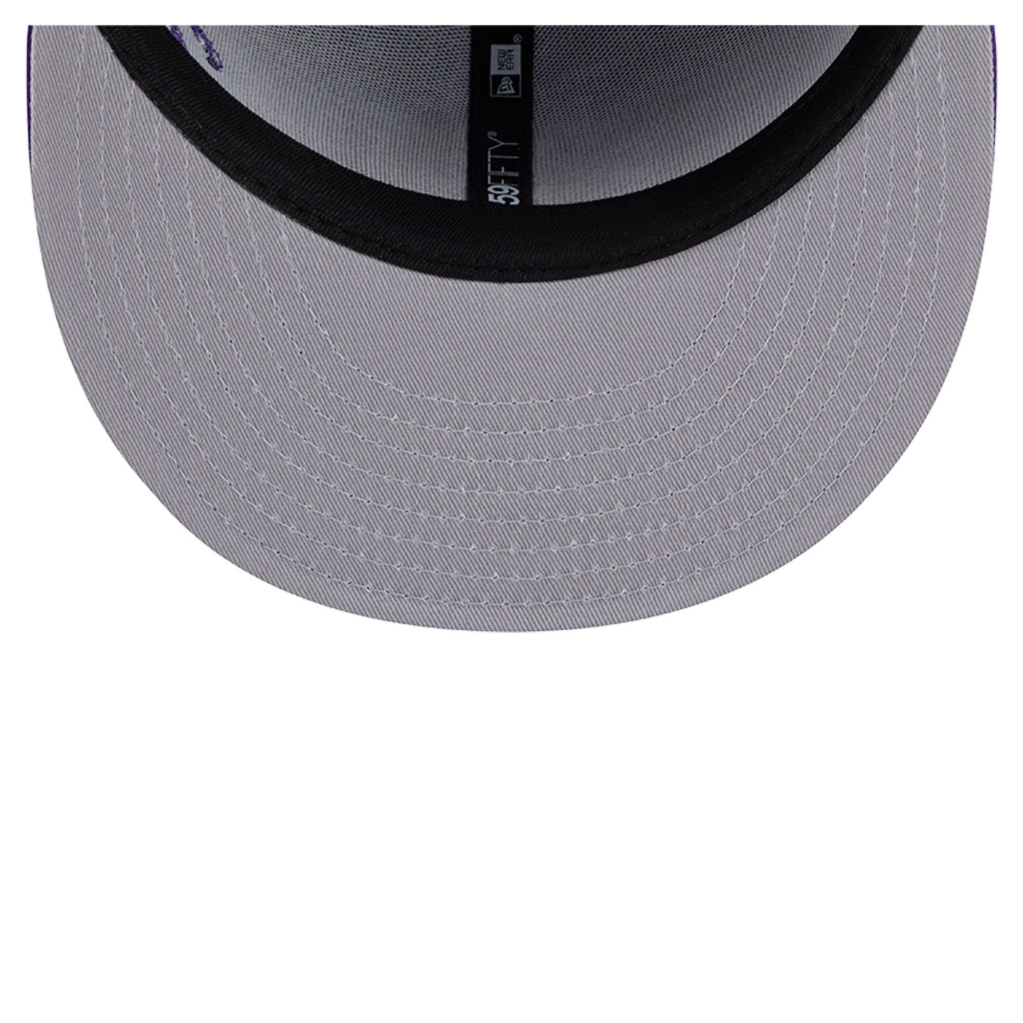 Casquette ajustée New Era 59FIFTY violette pour homme, logo Minnesota Vikings, inscription latérale
