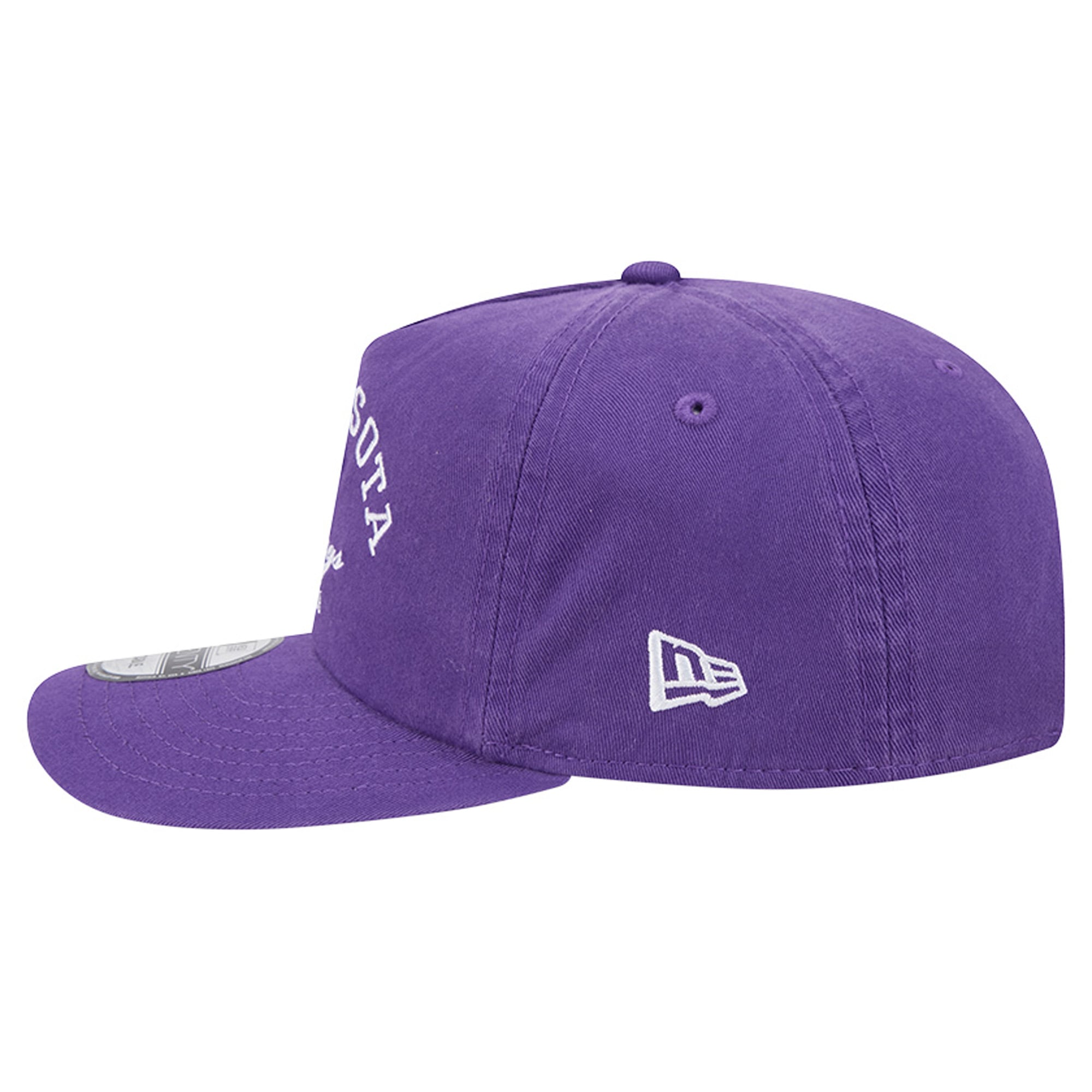 Men's New Era Purple Minnesota Vikings Stacked 19TWENTY Adjustable Hat