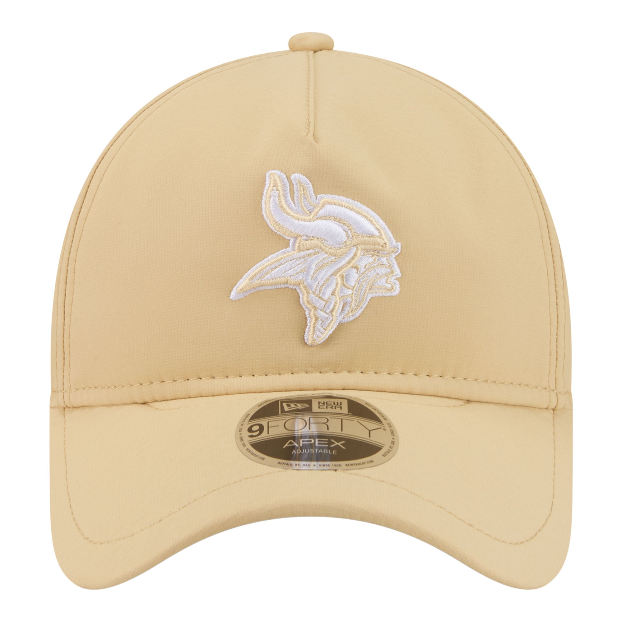 Casquette ajustable New Era Apex 9FORTY beige Minnesota Vikings pour homme