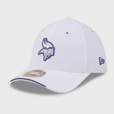 Minnesota Vikings New Era 2026 Sideline 39THIRTY M-Crown Flex Hat - White