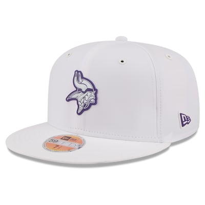 Minnesota Vikings New Era 2026 Sideline 59FIFTY Fitted Hat - White