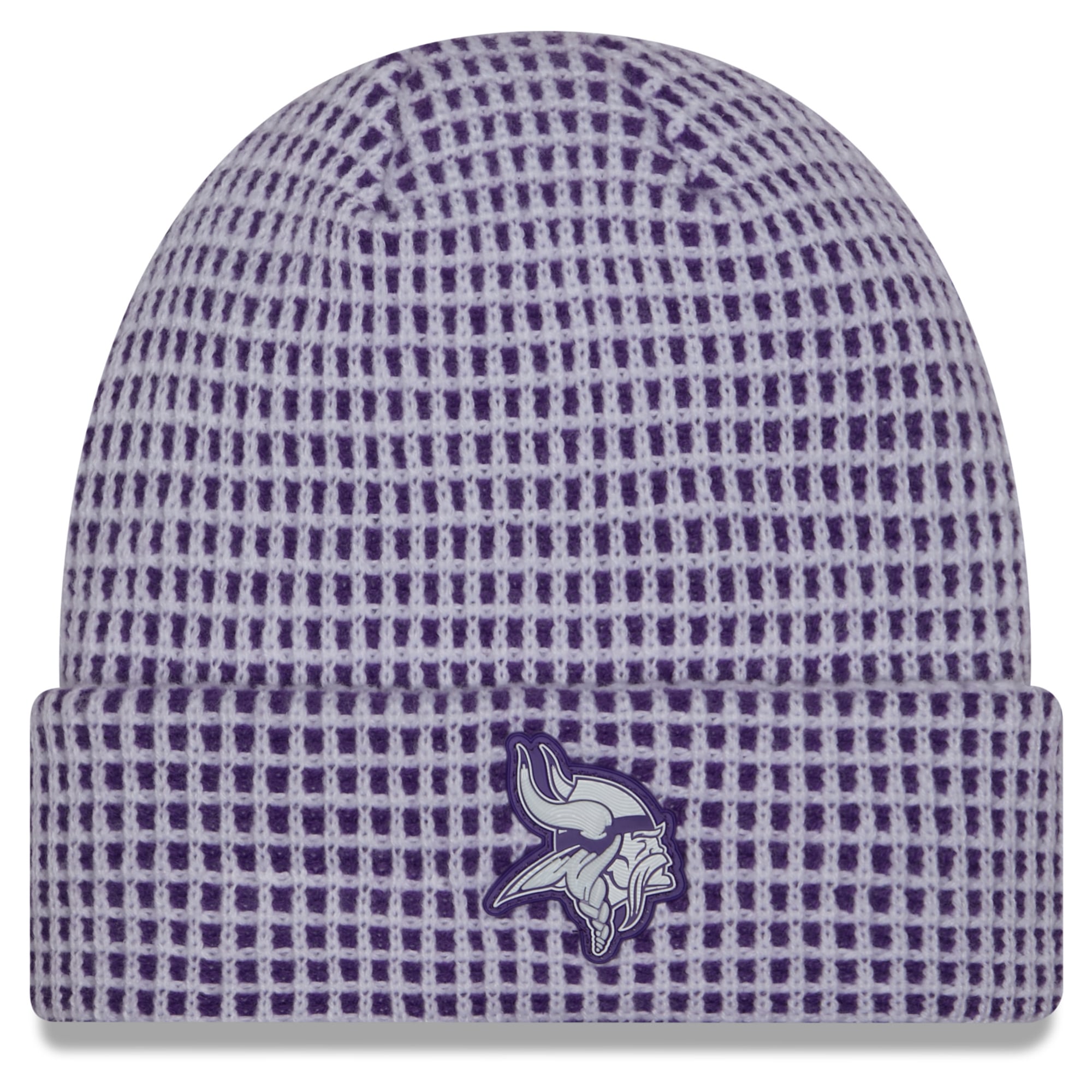 Bonnet à revers New Era blanc Minnesota Vikings 2026 pour homme