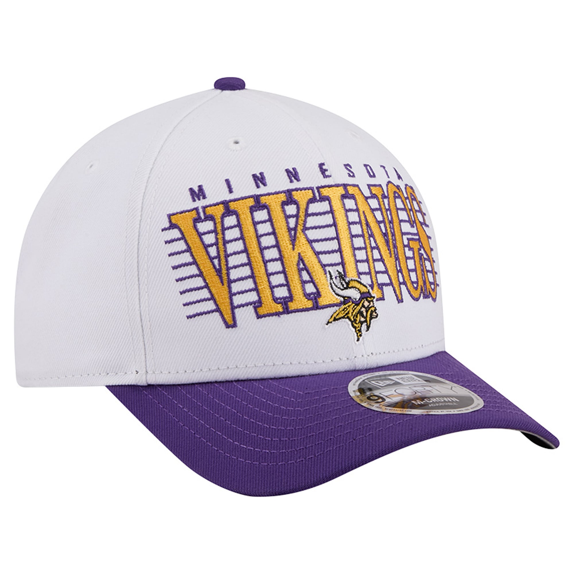 Casquette ajustable New Era blanche Minnesota Vikings Loyal 9FORTY M-Crown pour homme