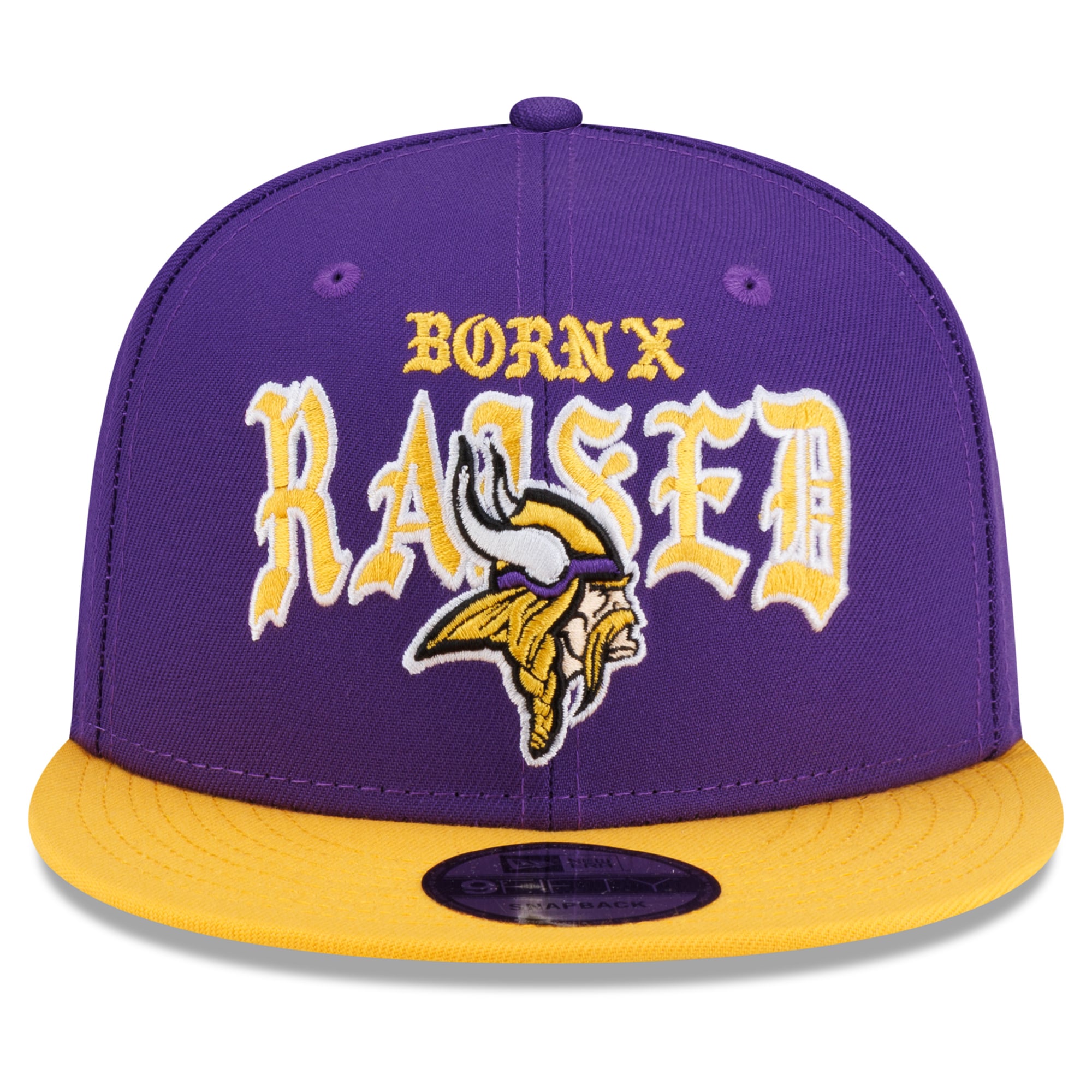 Casquette snapback New Era x Born x Raised Minnesota Vikings violette/or pour homme