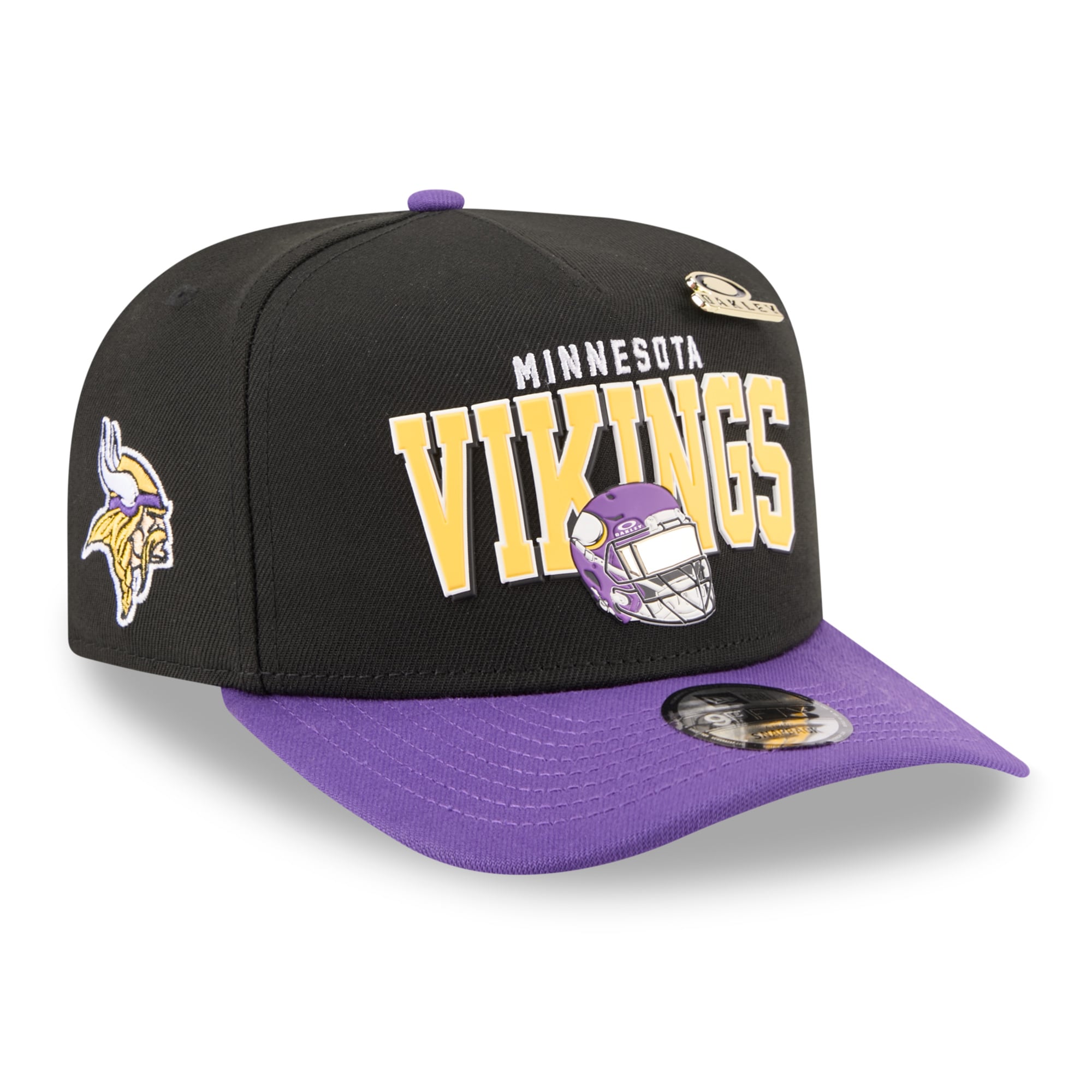 Casquette snapback New Era x Oakley noire Minnesota Vikings 9FIFTY pour homme