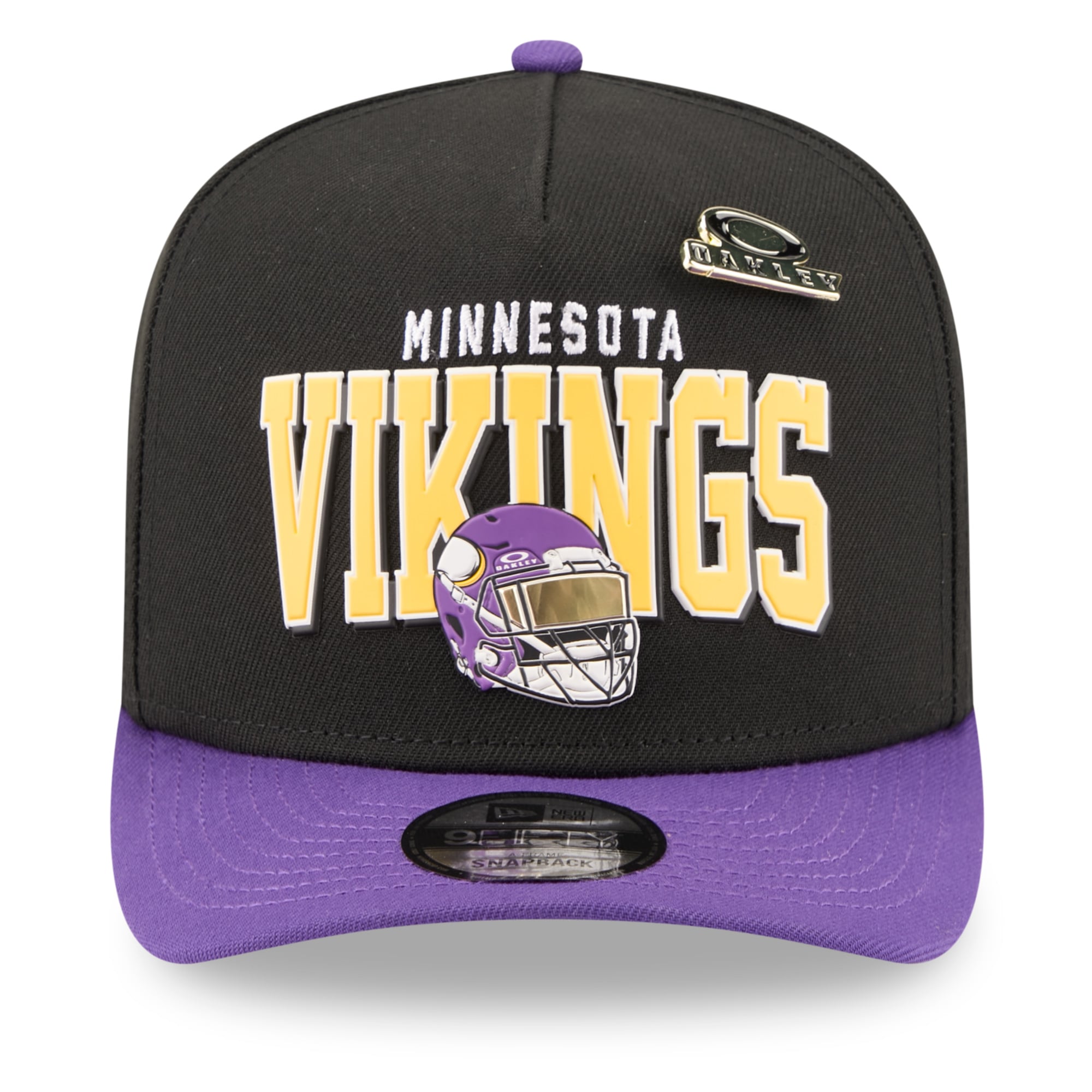 Casquette snapback New Era x Oakley noire Minnesota Vikings 9FIFTY pour homme