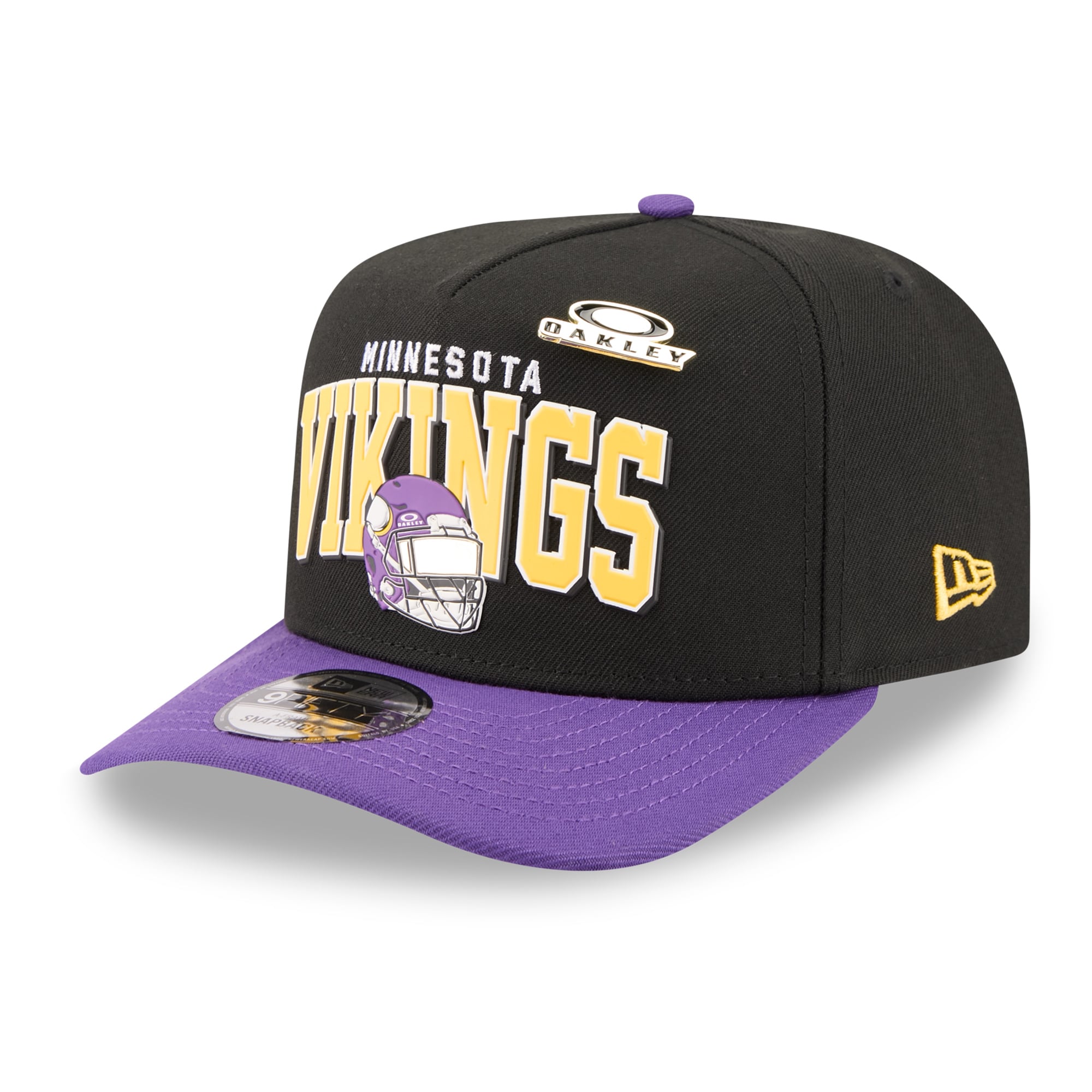 Casquette snapback New Era x Oakley noire Minnesota Vikings 9FIFTY pour homme