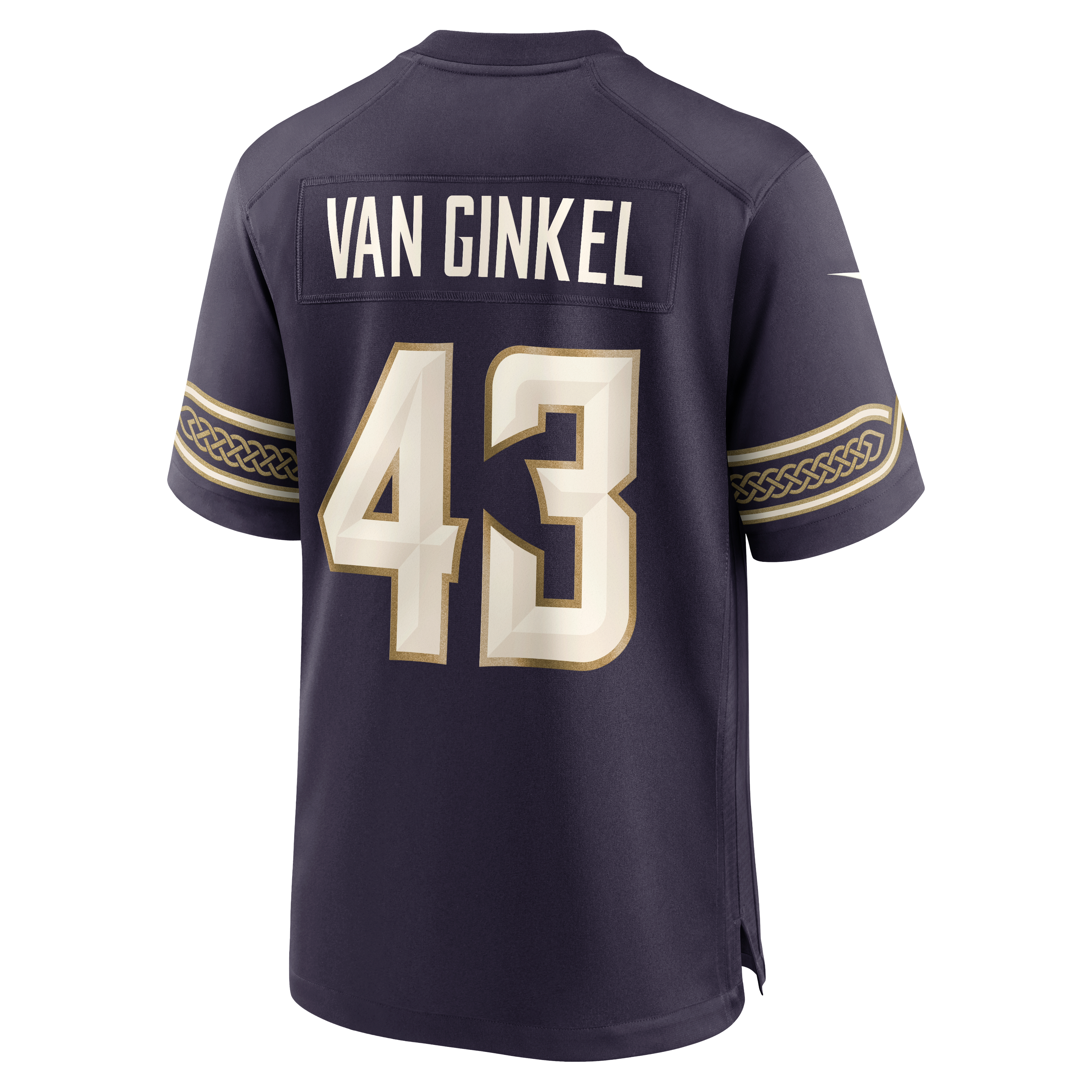 Men's Nike Andrew Van Ginkel Purple Minnesota Vikings 2026 Rivalries Collection Game Jersey
