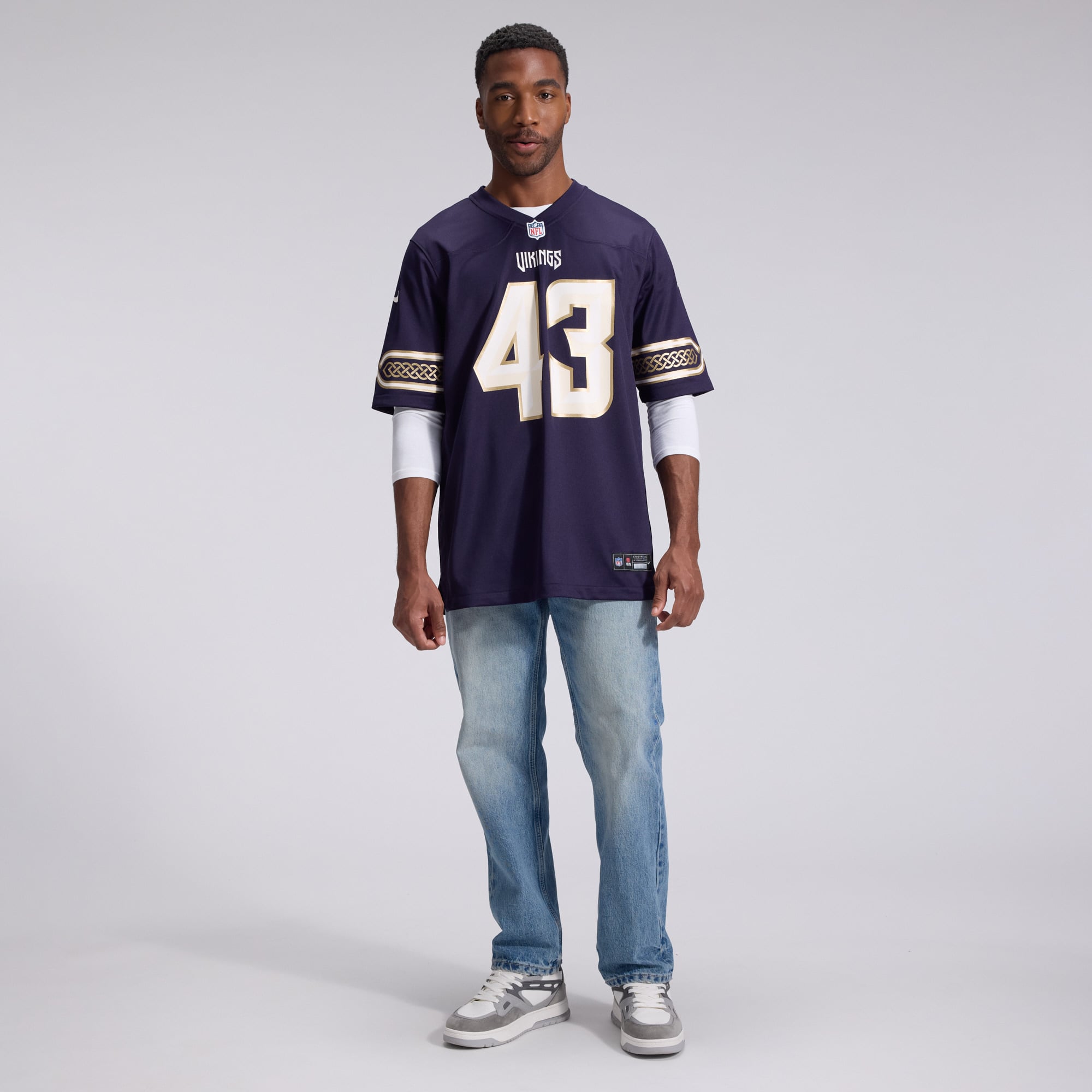 Maillot de jeu Nike Andrew Van Ginkel pour homme, violet, Minnesota Vikings, collection Rivalries 2026