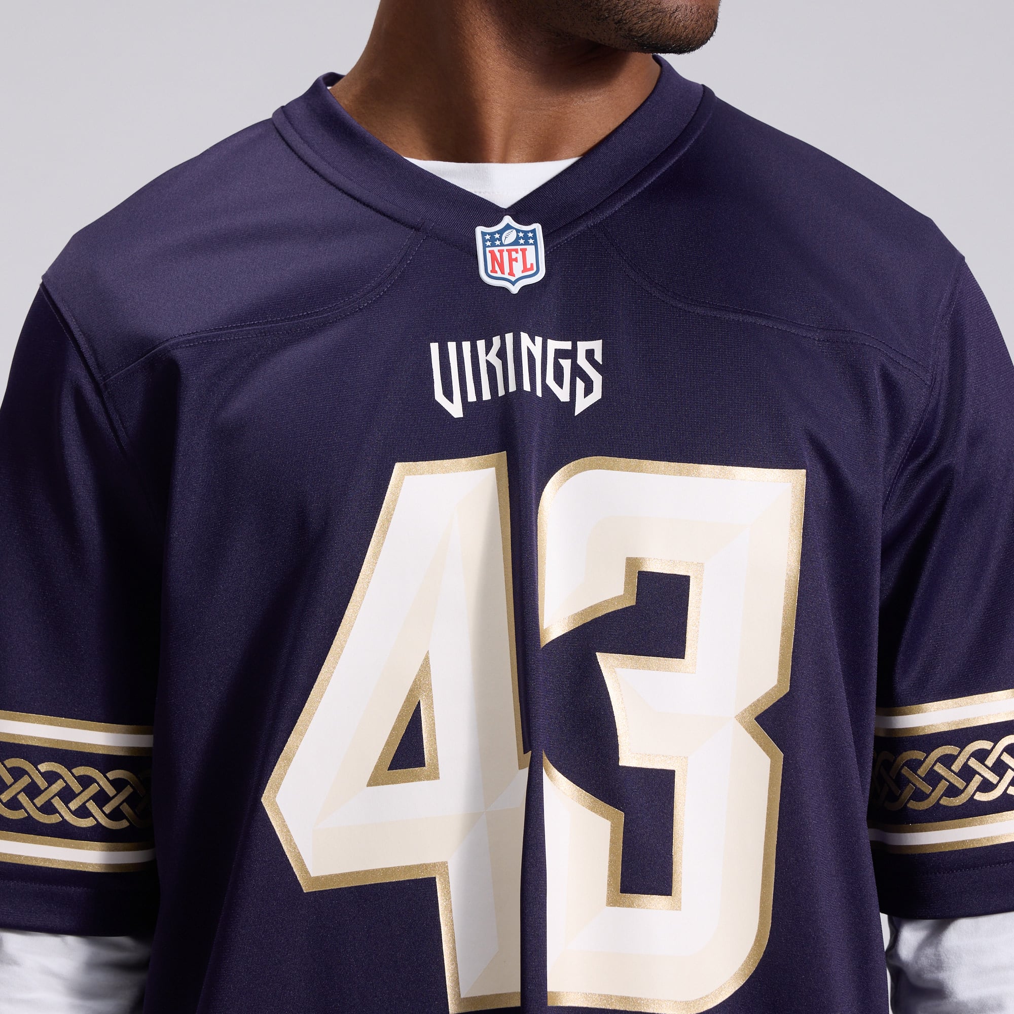 Maillot de jeu Nike Andrew Van Ginkel pour homme, violet, Minnesota Vikings, collection Rivalries 2026