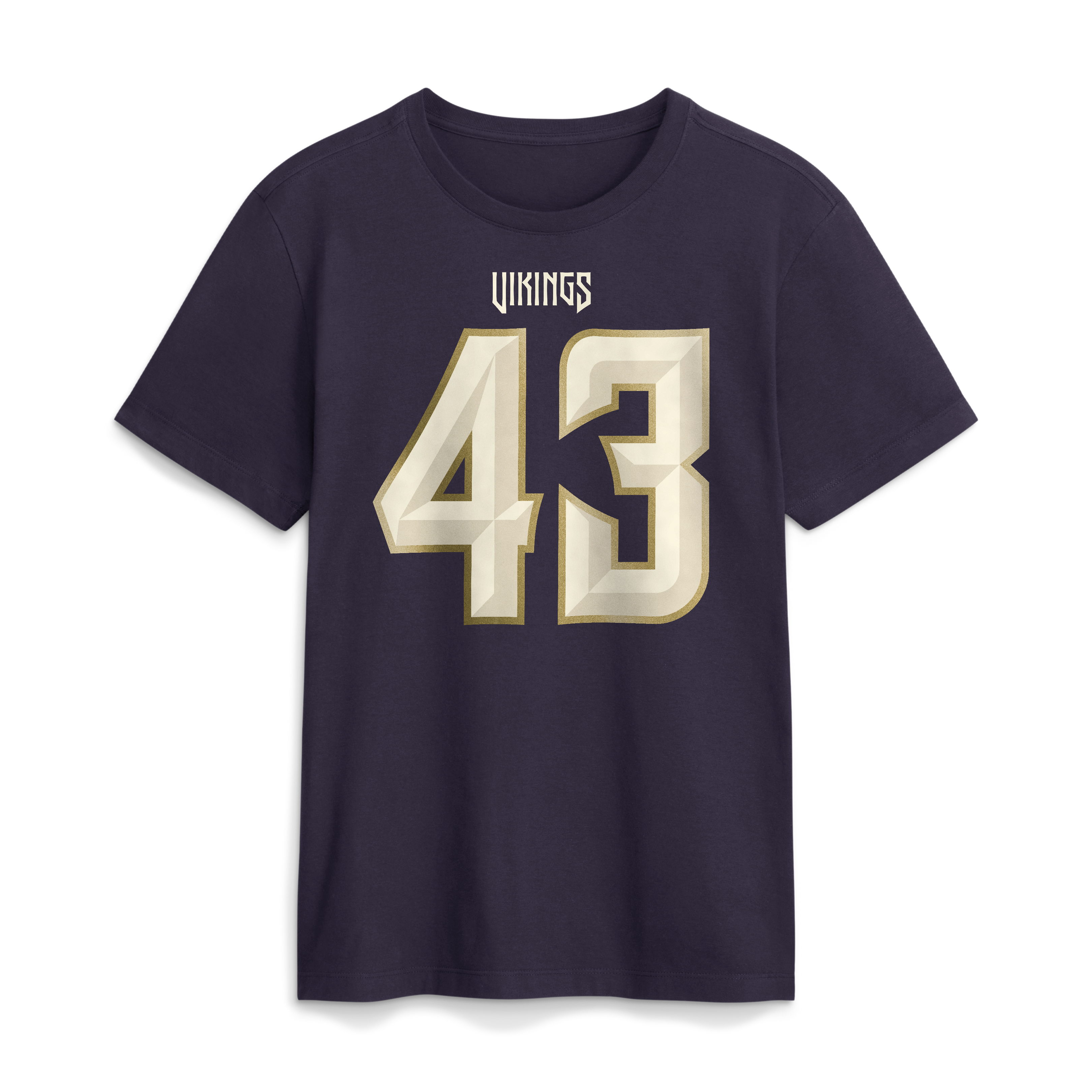 Men's Nike Andrew Van Ginkel Purple Minnesota Vikings 2026 Rivalries Collection Player Name & Number T-Shirt