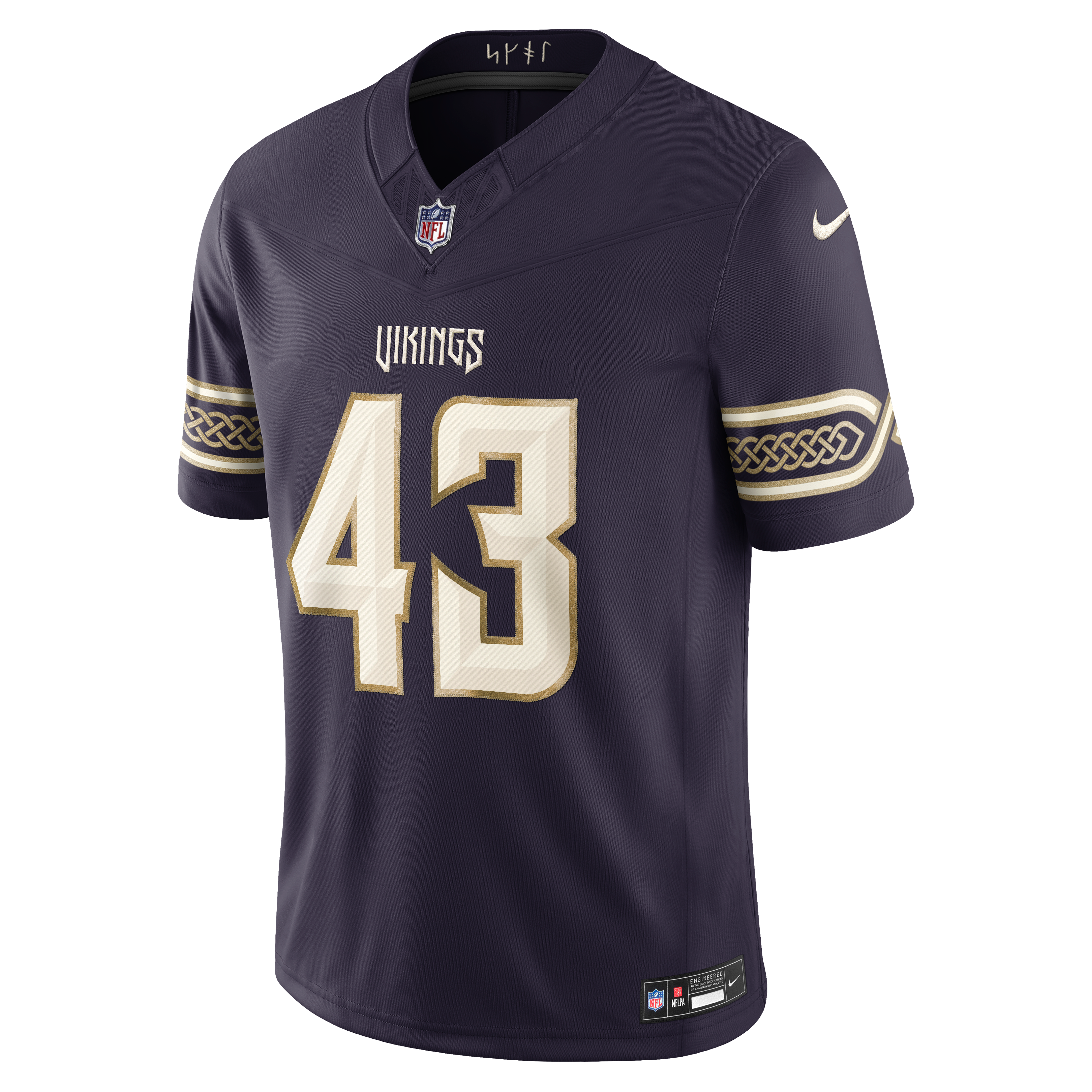 Men's Nike Andrew Van Ginkel Purple Minnesota Vikings 2026 Rivalries Collection Stitched Limited Jersey