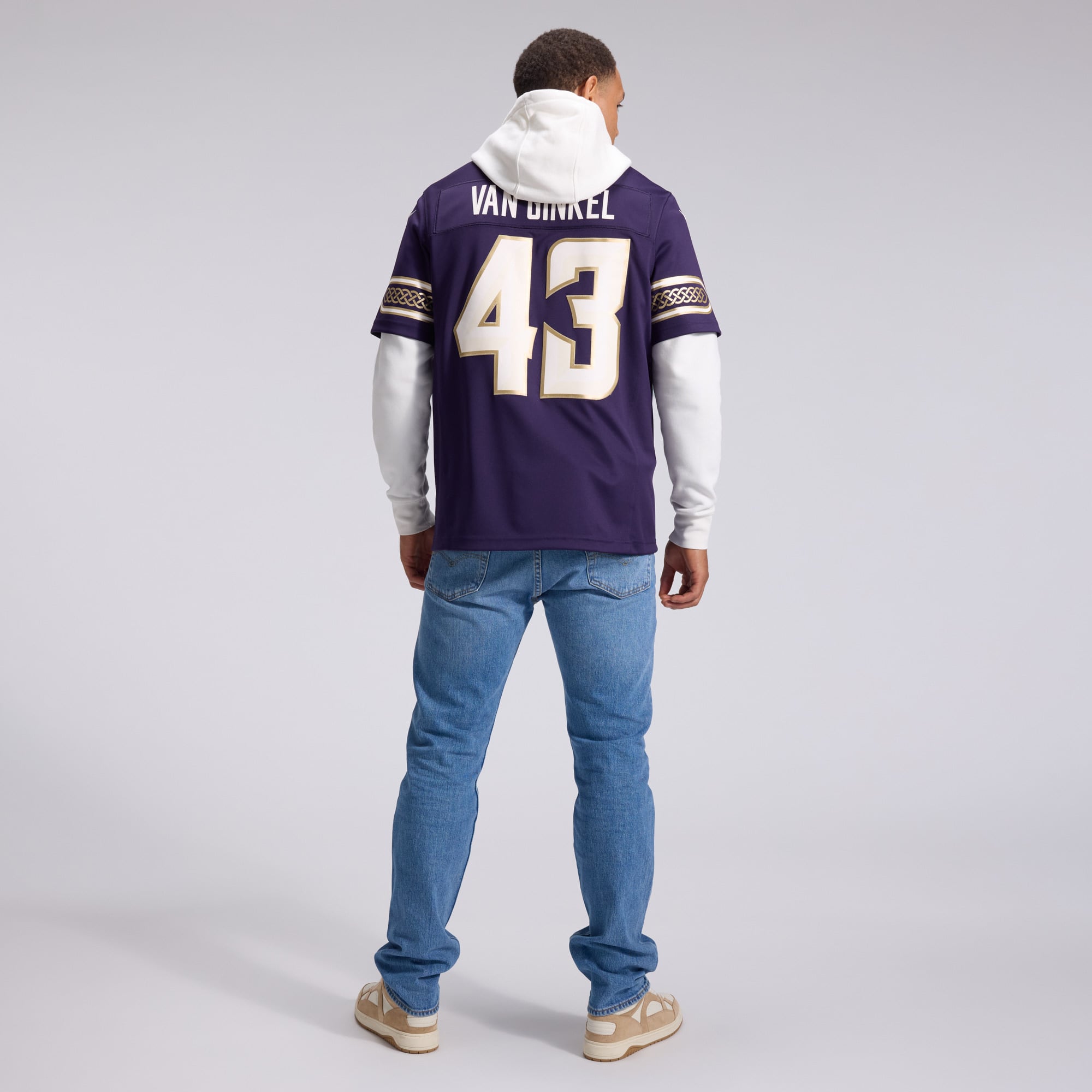 Men's Nike Andrew Van Ginkel Purple Minnesota Vikings 2026 Rivalries Collection Stitched Limited Jersey