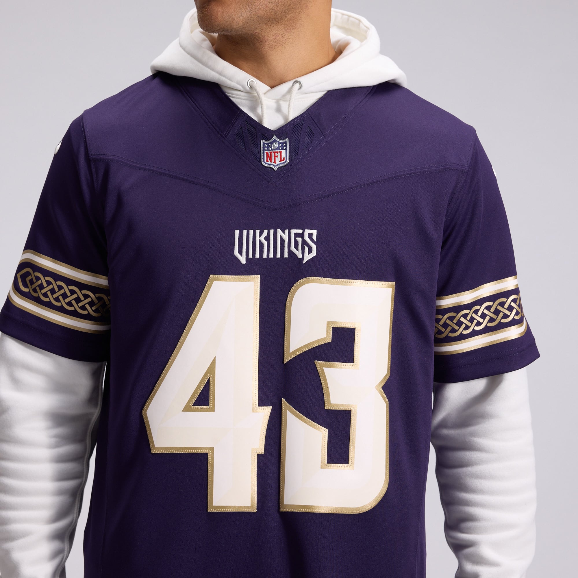Men's Nike Andrew Van Ginkel Purple Minnesota Vikings 2026 Rivalries Collection Stitched Limited Jersey