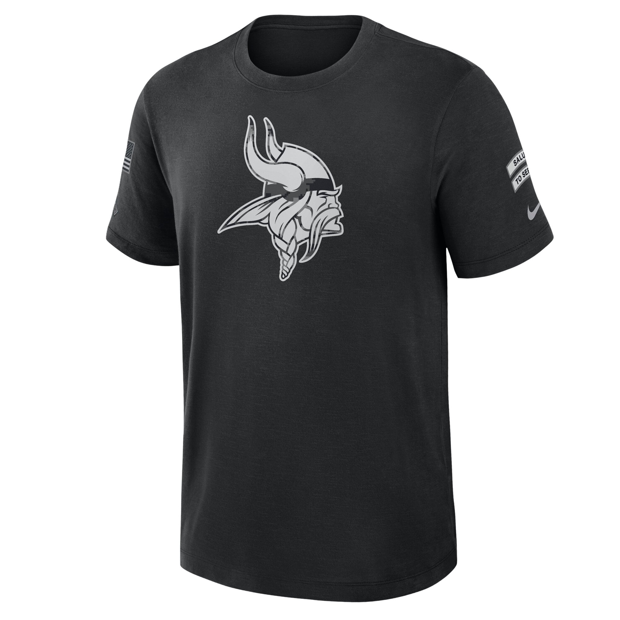 T-shirt Nike noir Minnesota Vikings 2026 Salute to Service pour homme
