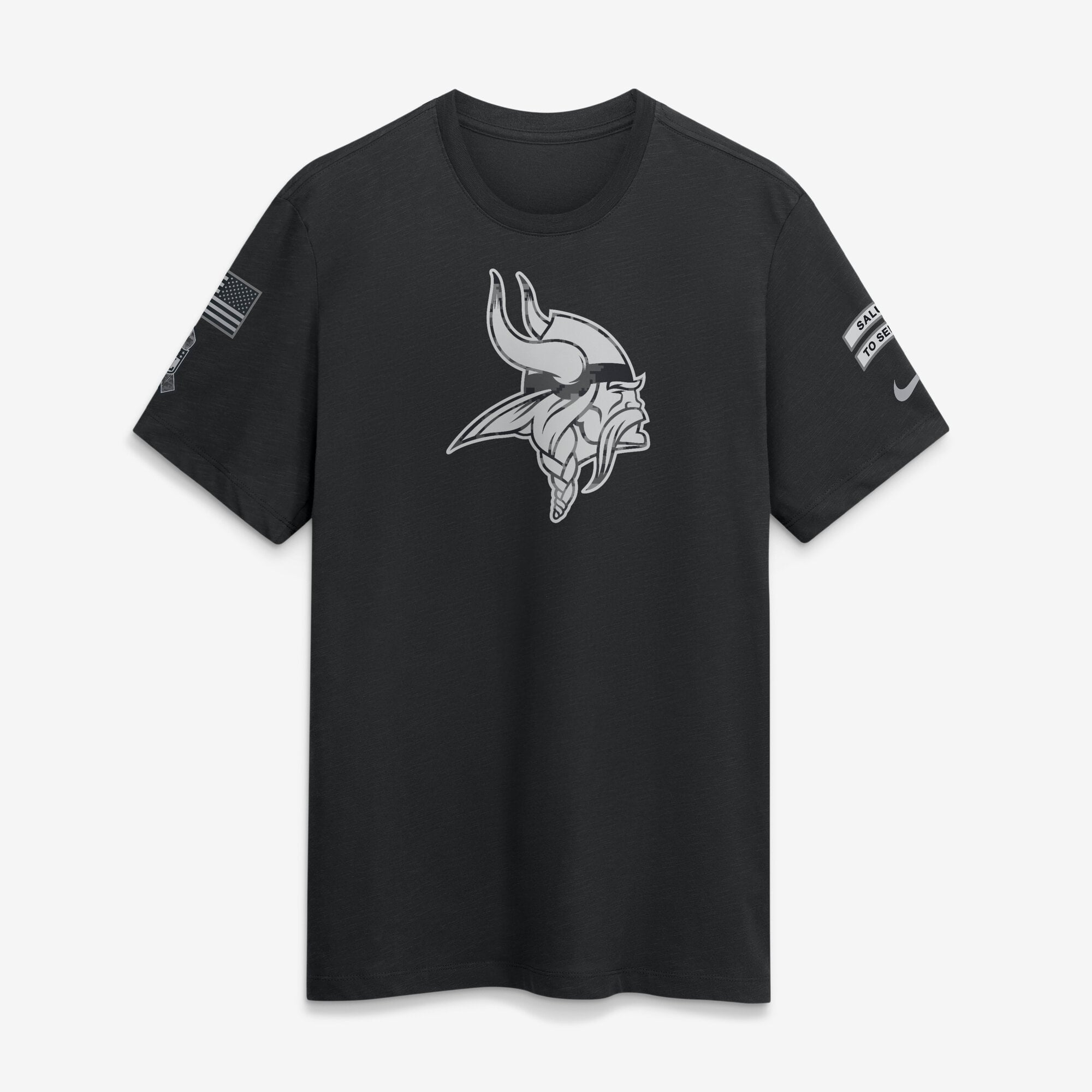T-shirt Nike noir Minnesota Vikings 2026 Salute to Service pour homme