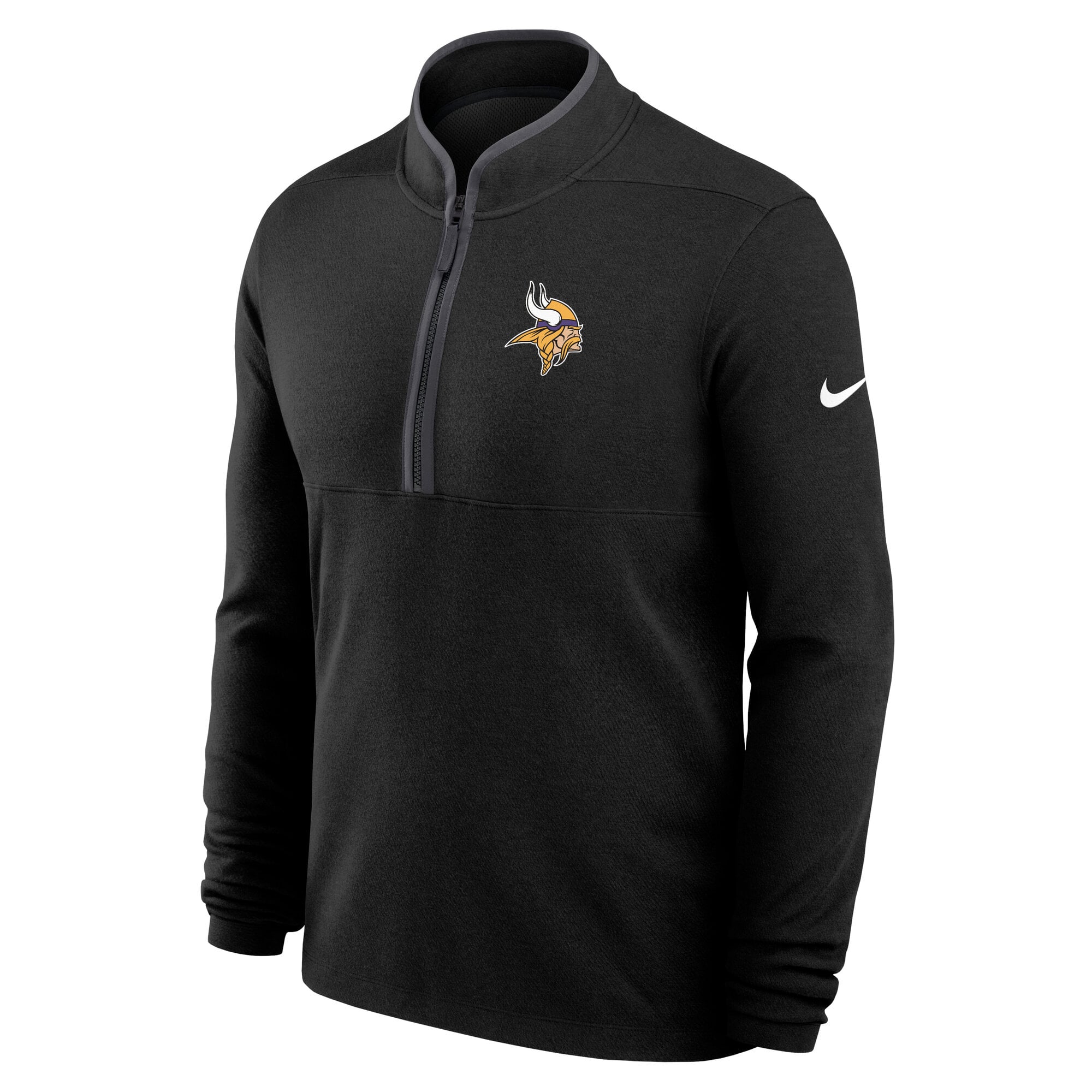 Men's Nike Black Minnesota Vikings Dri-FIT Victory Half-Zip Pullover