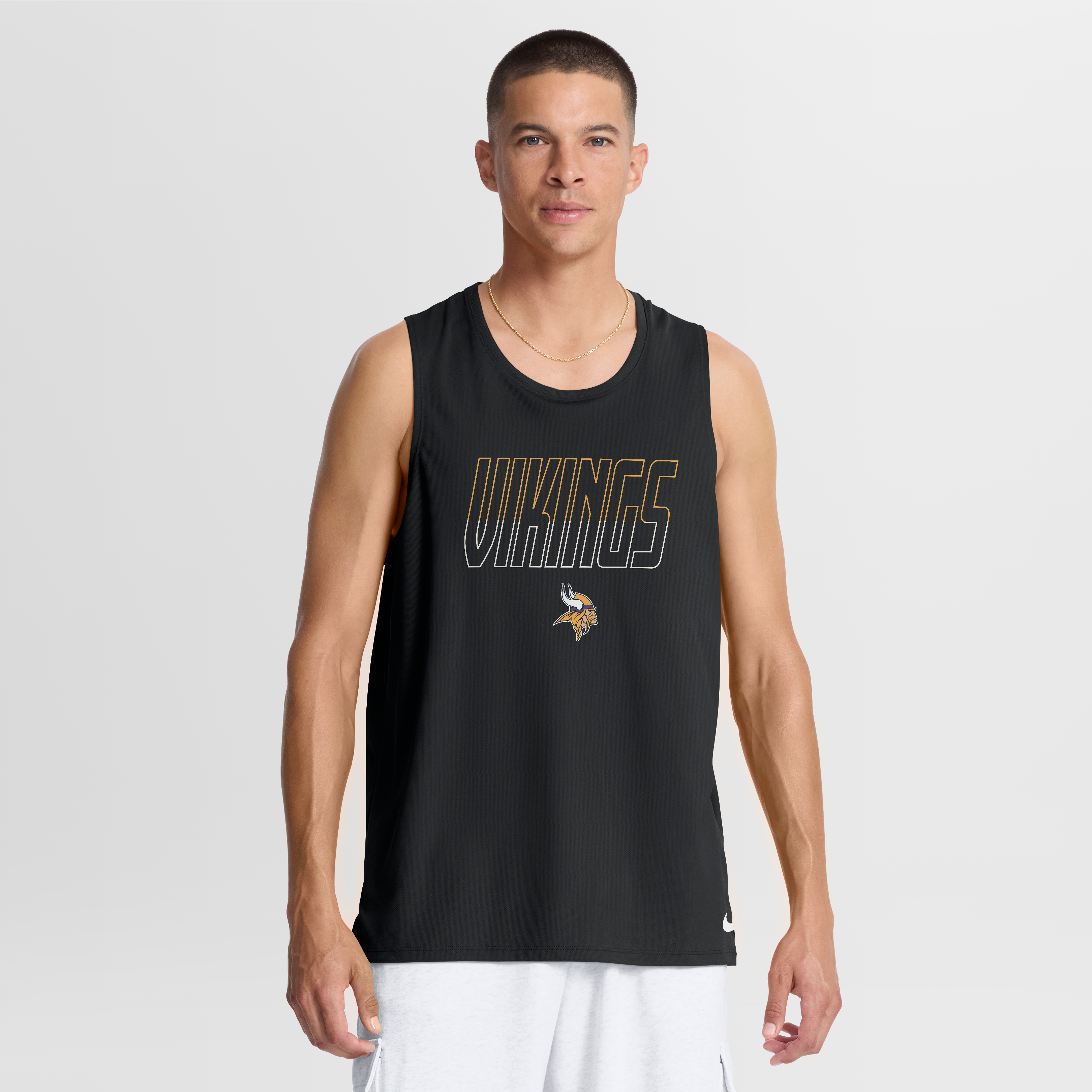 Men's Nike Black Minnesota Vikings Kickoff Miler Dri-FIT Tank Top