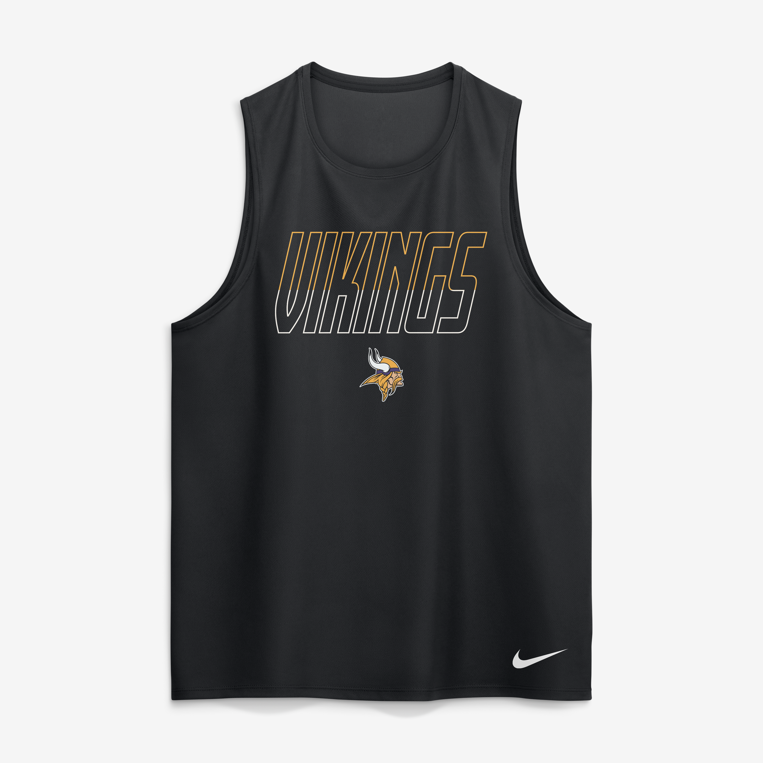 Men's Nike Black Minnesota Vikings Kickoff Miler Dri-FIT Tank Top
