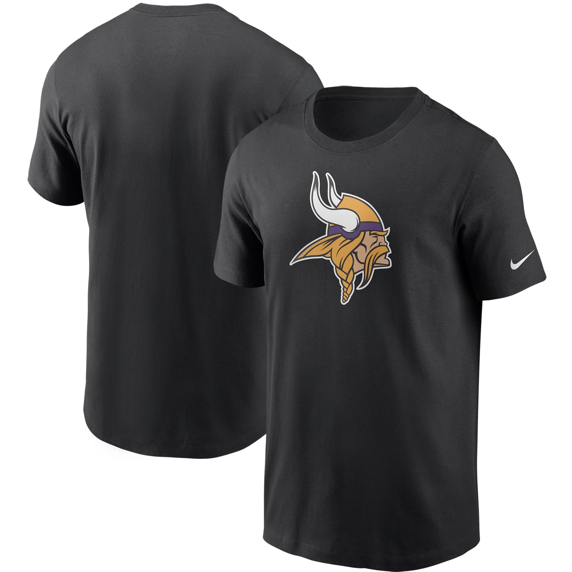 T-shirt essentiel Nike noir Minnesota Vikings Primetime Logo pour homme