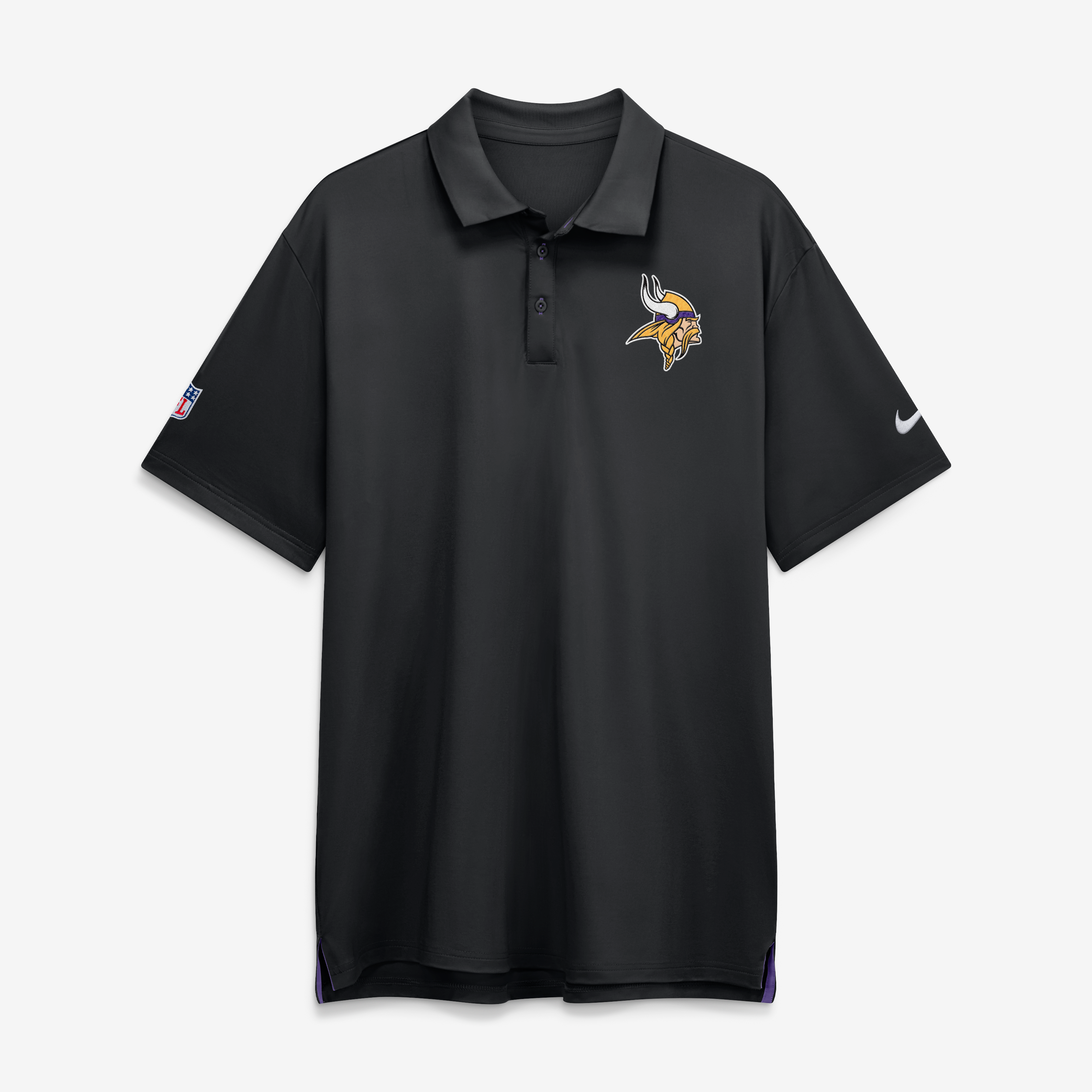 Polo Nike Dri-FIT Tour noir Minnesota Vikings pour homme
