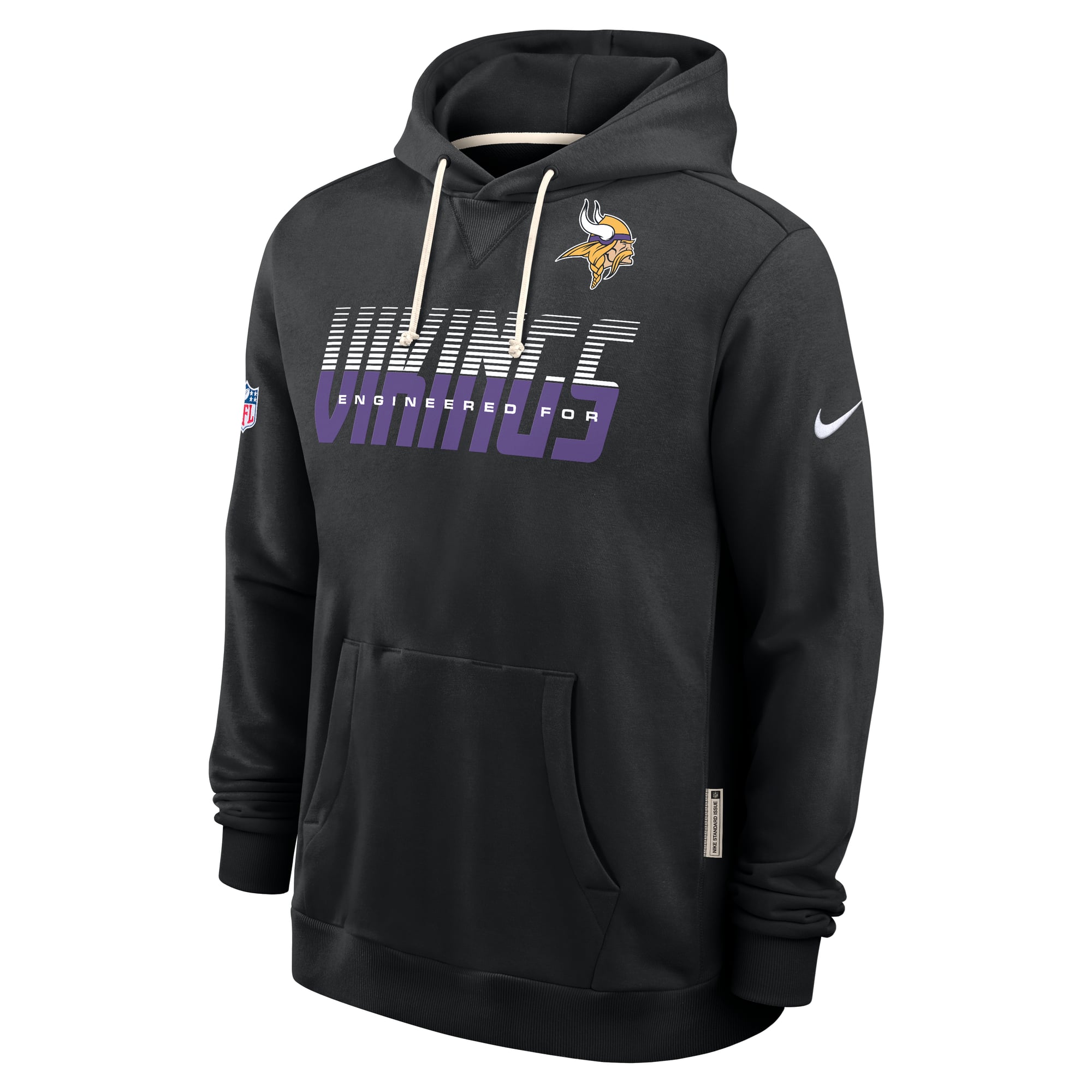 Men's Nike Black Minnesota Vikings Sideline Standard Issue Top Prospect Dri-FIT Hoodie