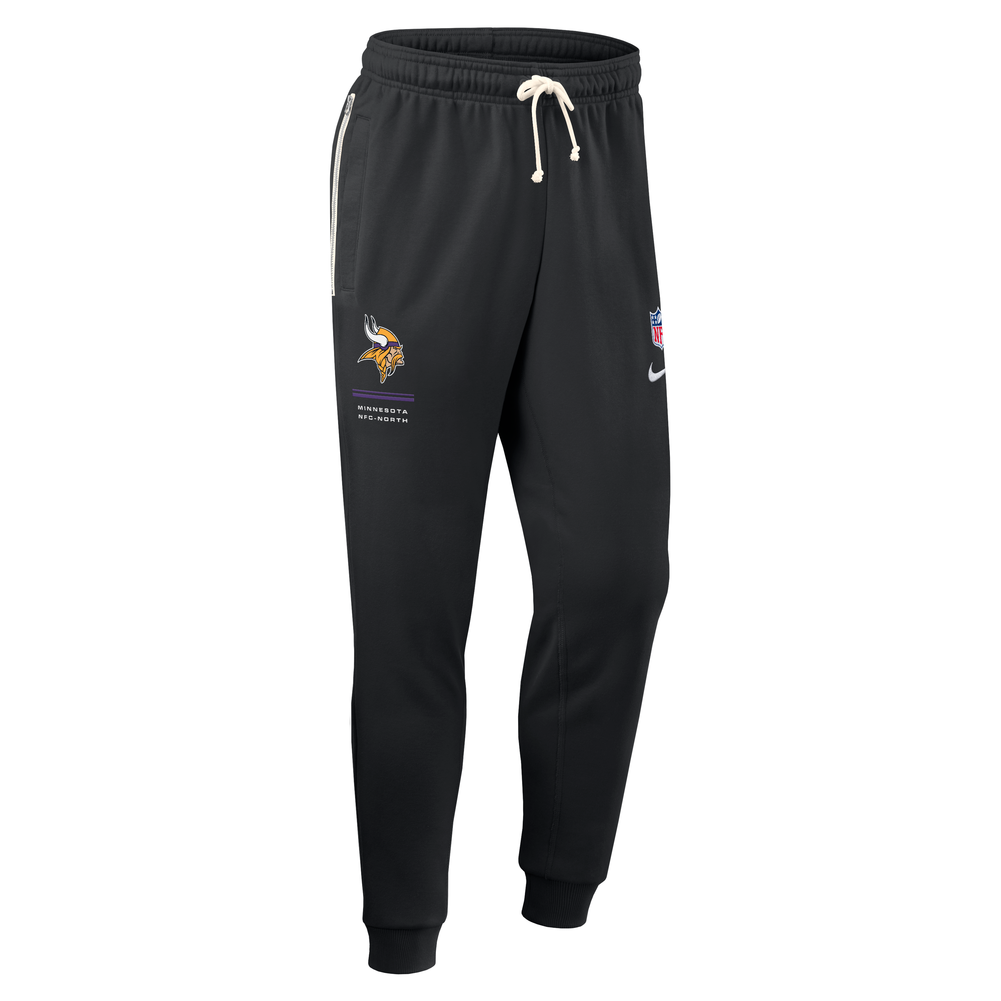 Men's Nike Black Minnesota Vikings Sideline Standard Issue Touchback Kick Dri-FIT Taper Pants